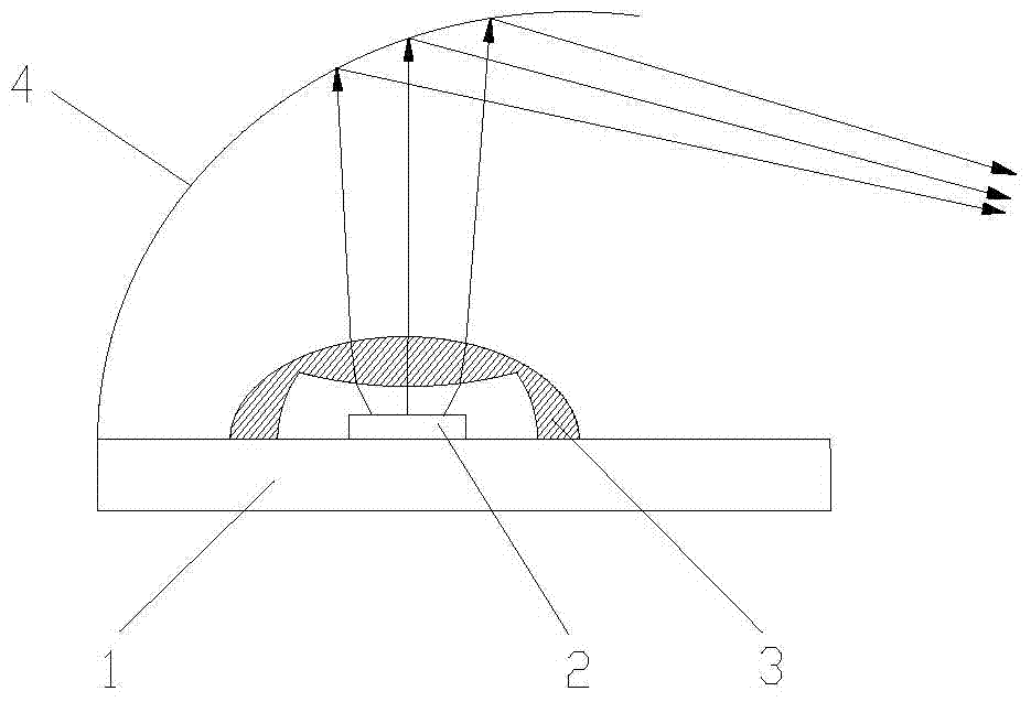 Reflecting type LED automotive headlamp