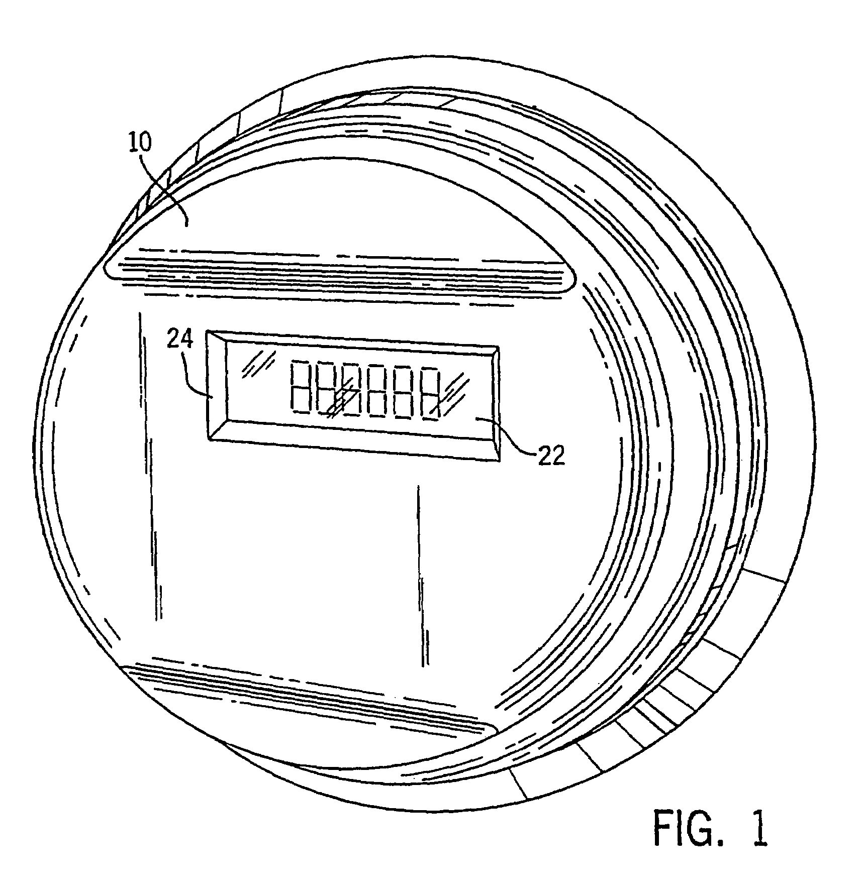 Electronic electric meter for networked meter reading