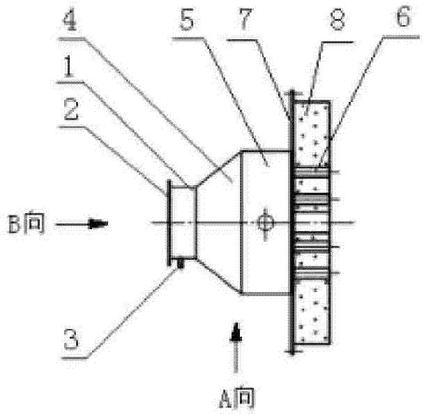 Smoke inlet device of incinerator