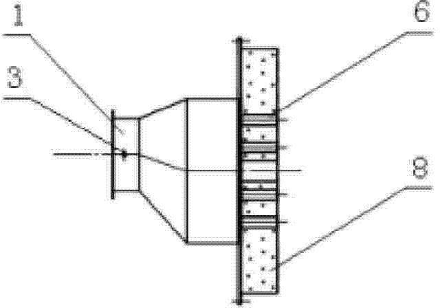 Smoke inlet device of incinerator