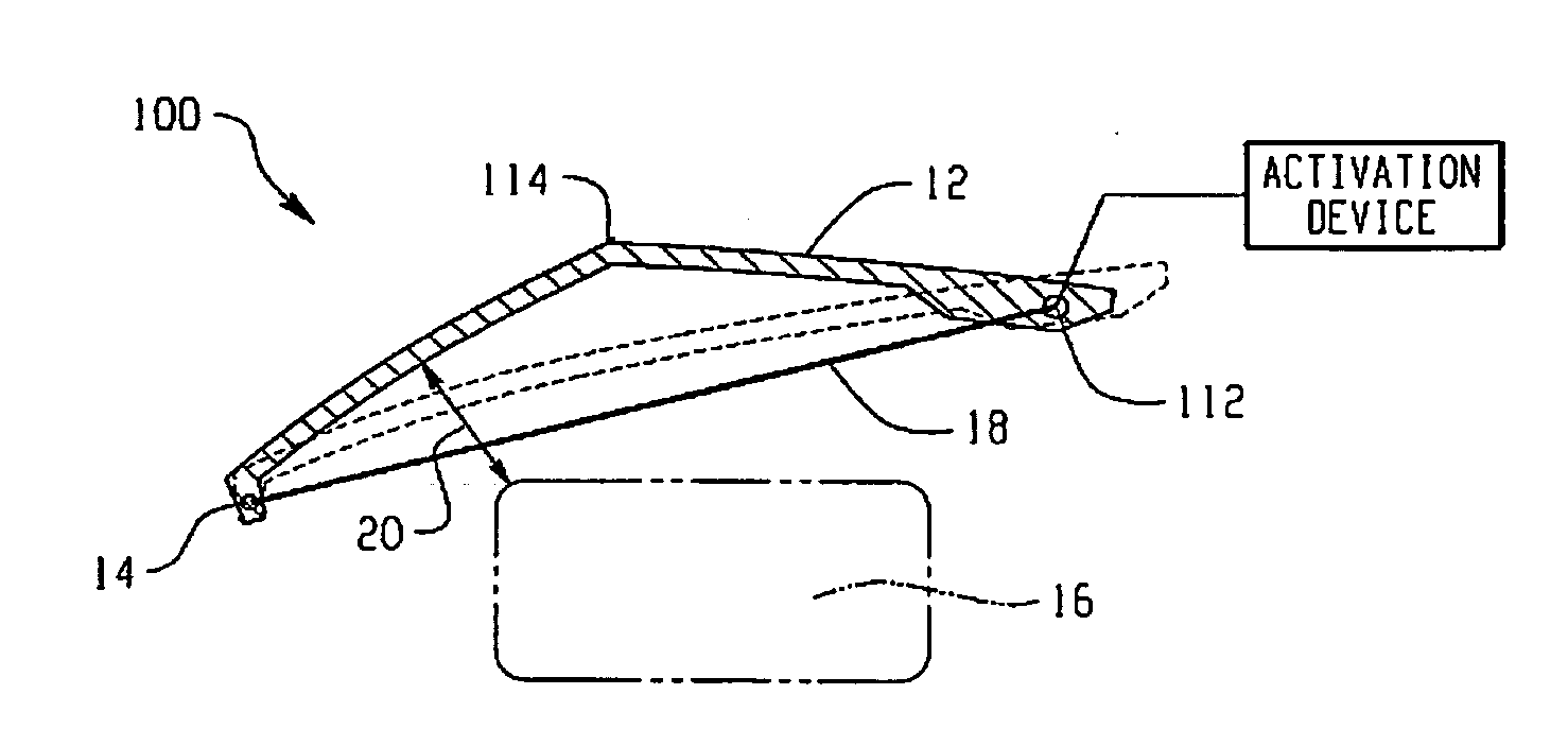 Hood lift mechanisms utilizing active materials and methods of use