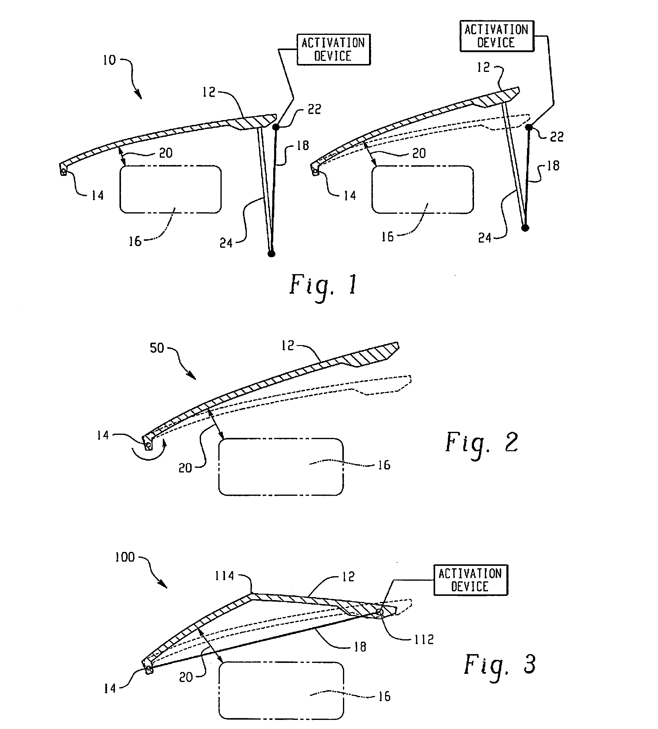 Hood lift mechanisms utilizing active materials and methods of use