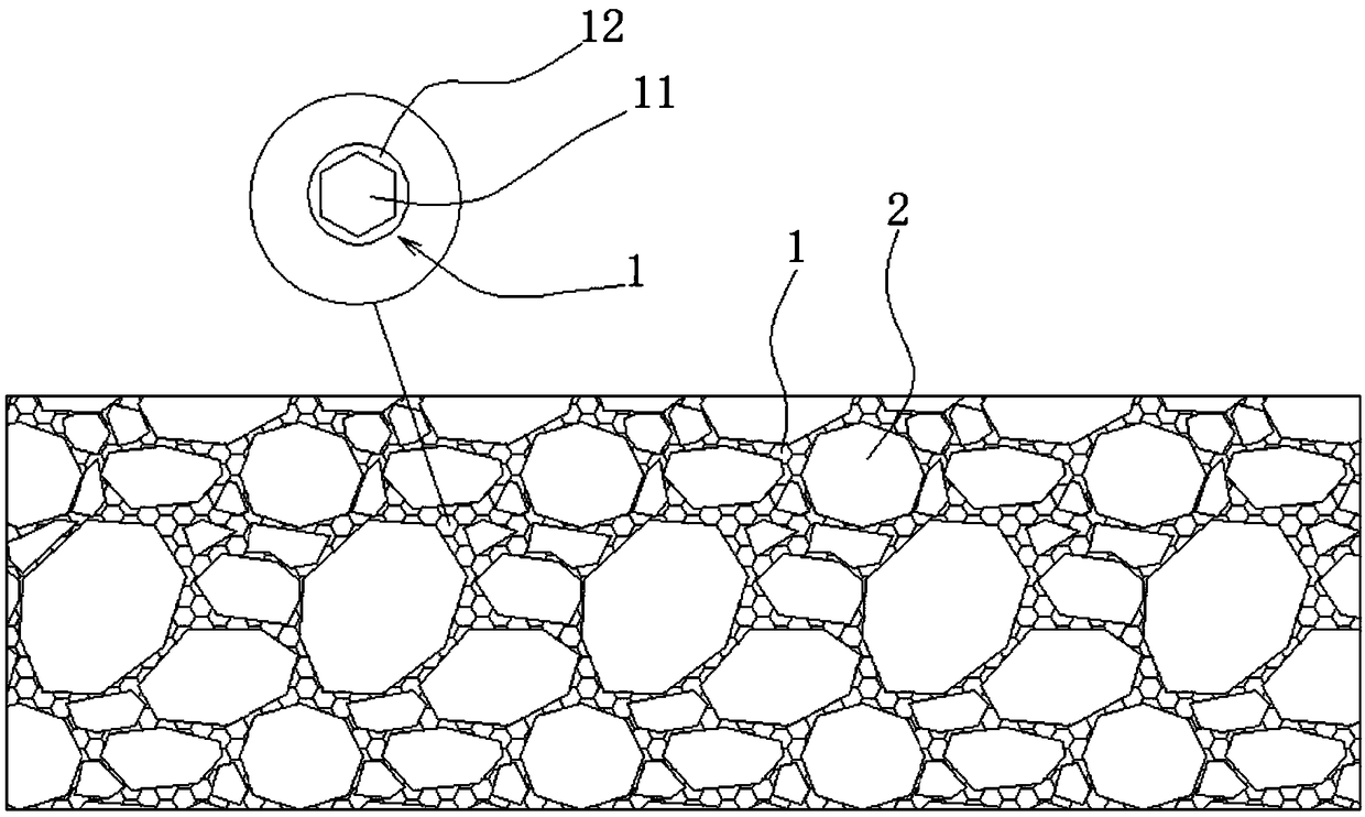 Vacuum stone provided with patterns and preparation technology