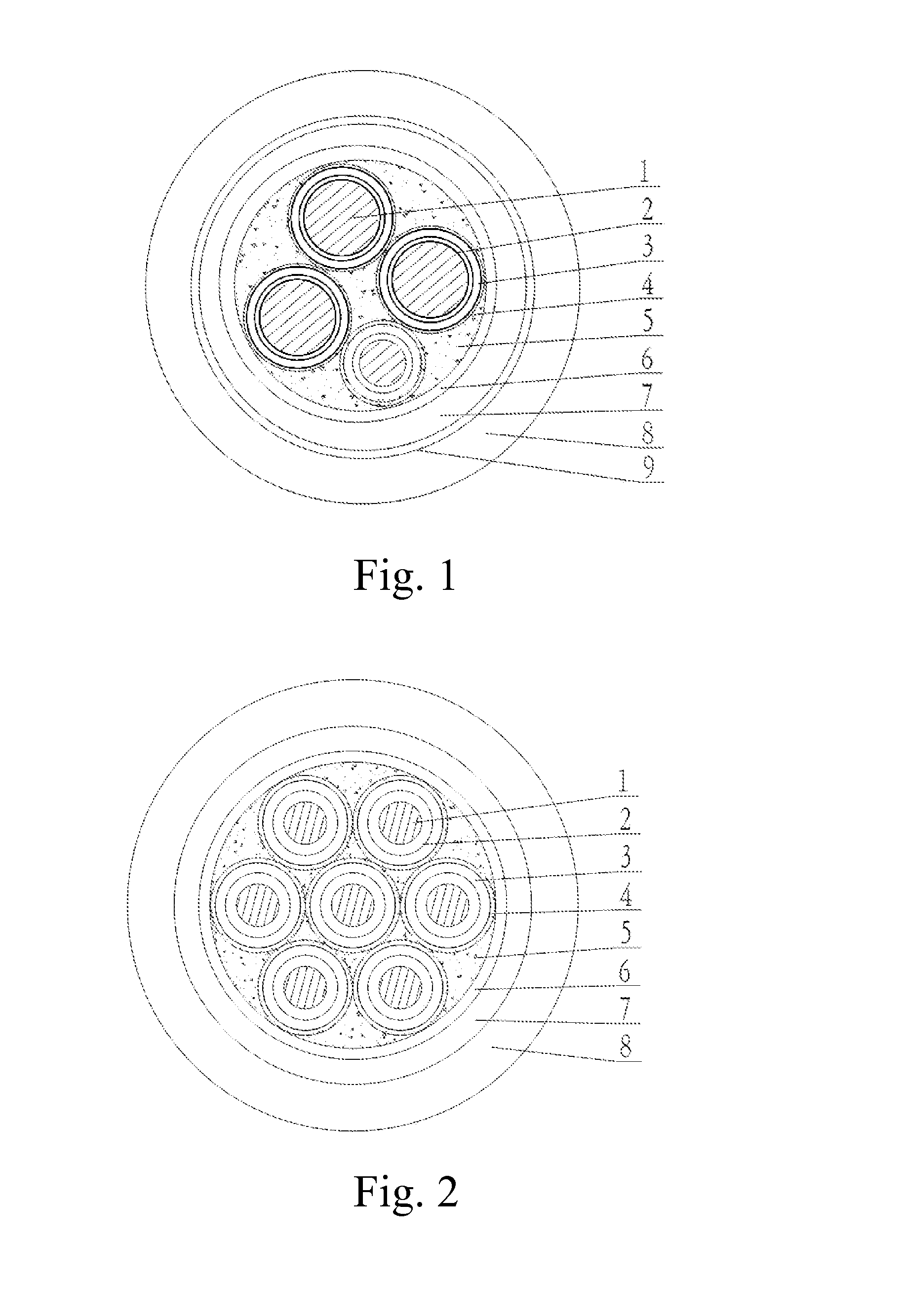 Class 1E cable for third generation passive nuclear power plant in mild environment and manufacturing method thereof