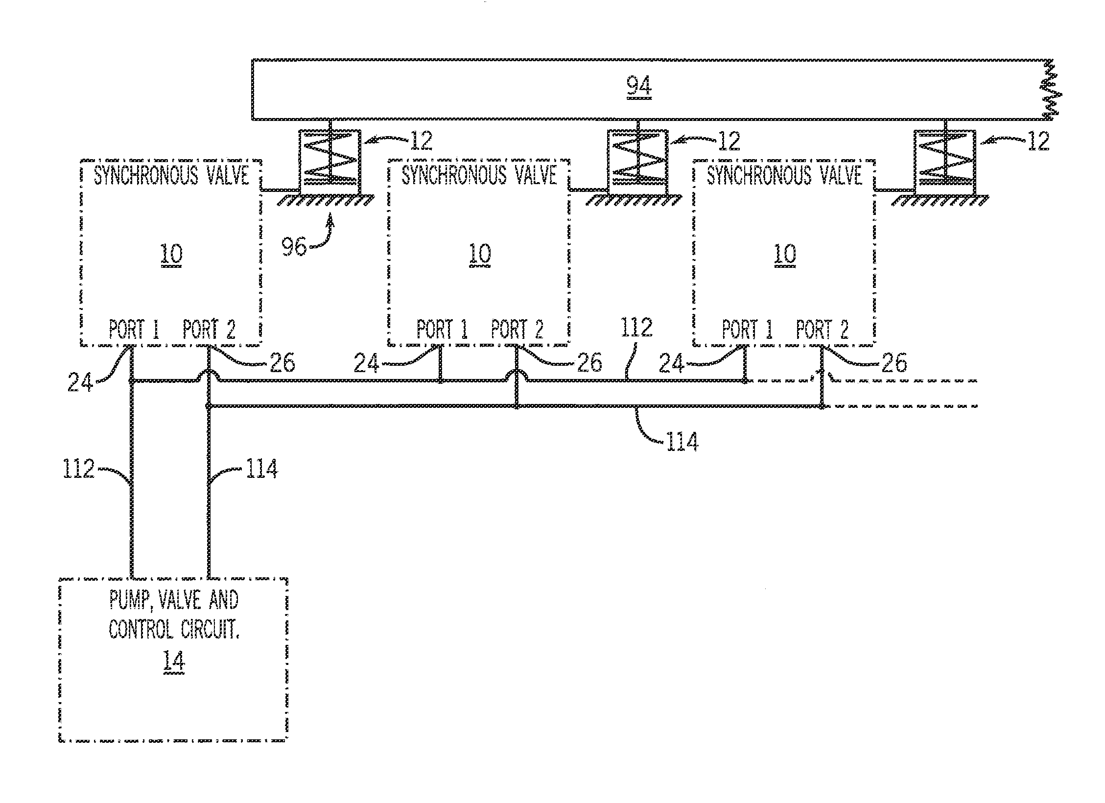 Synchronized lifting and lowering apparatus