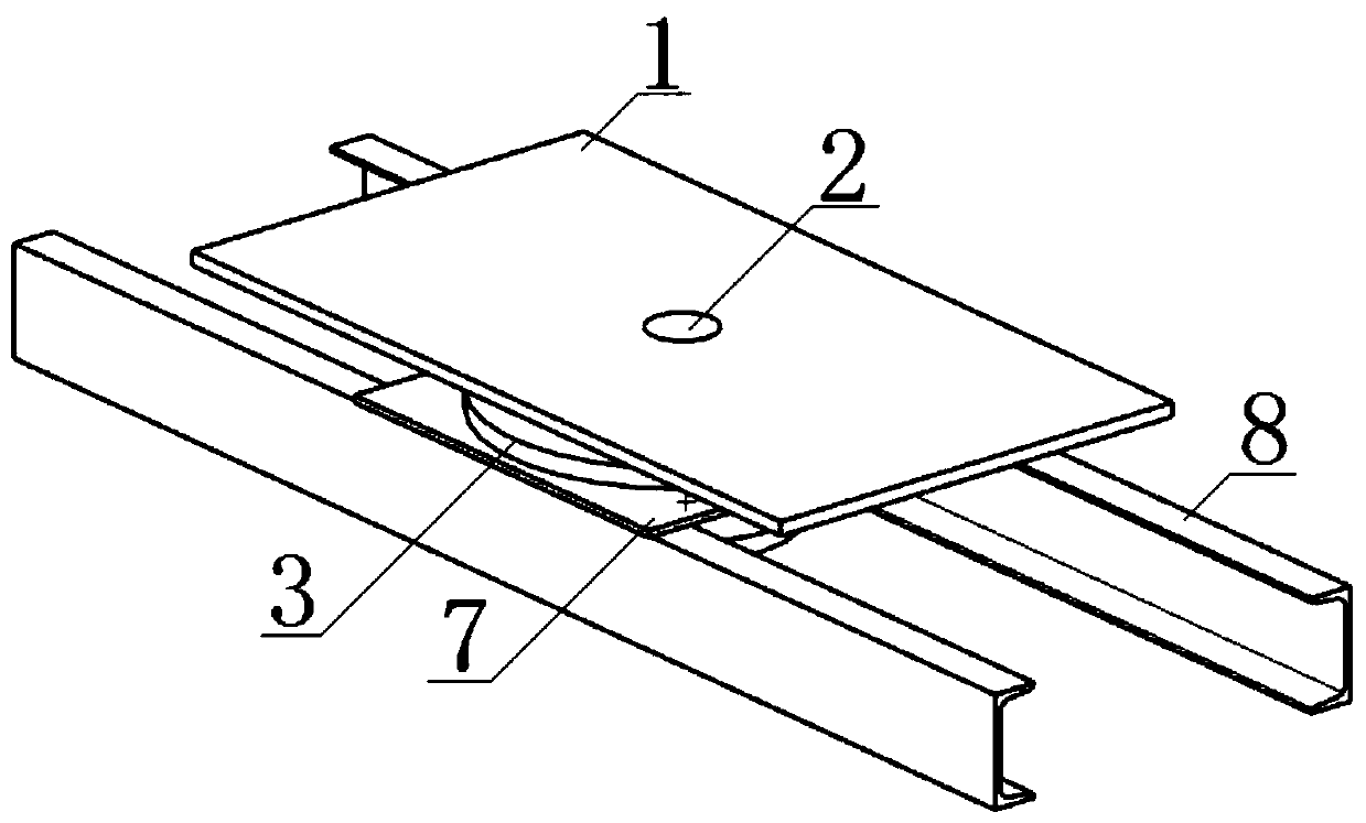 A roller table replacement auxiliary device and a roller table replacement method