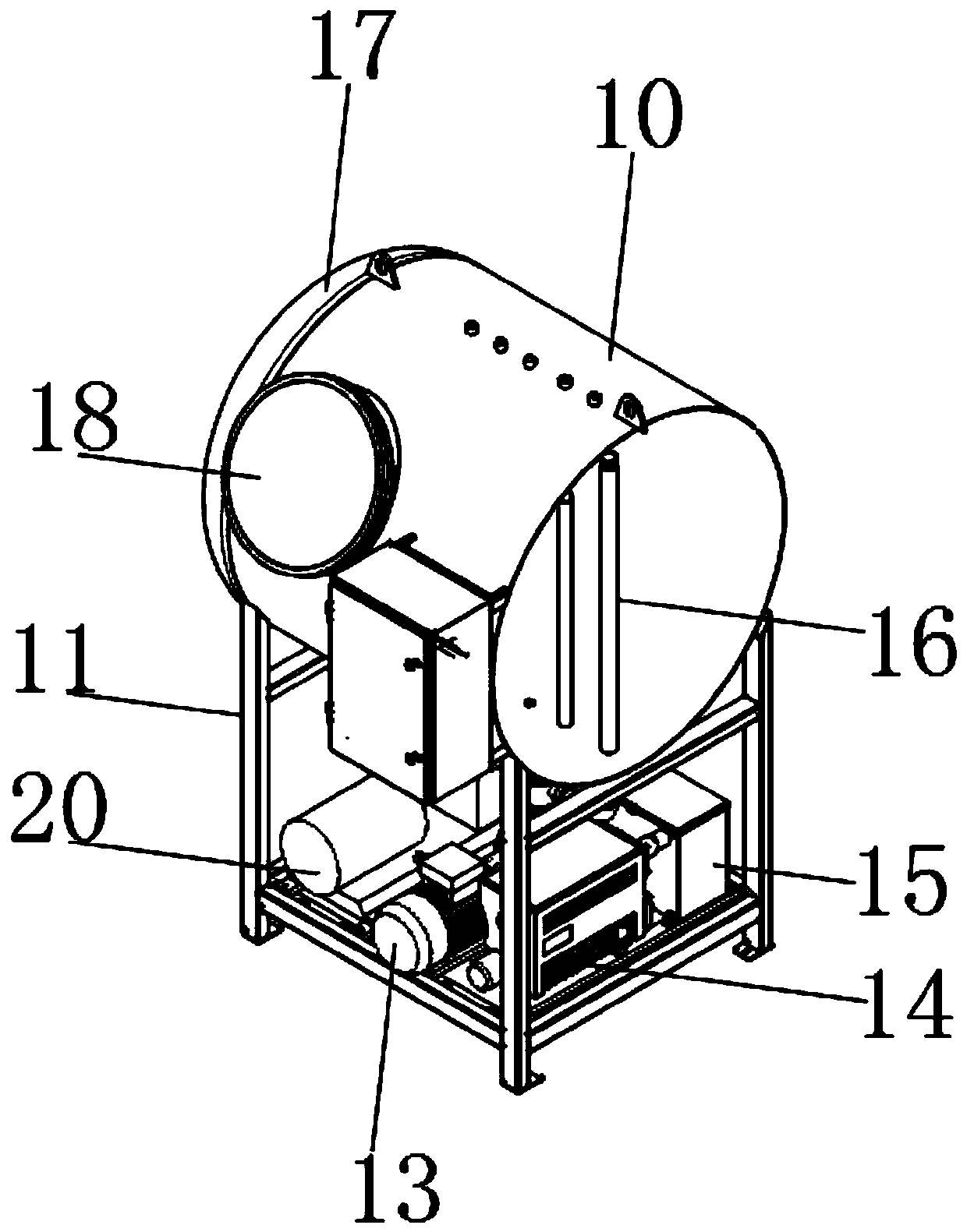 Integrated sewage treatment device