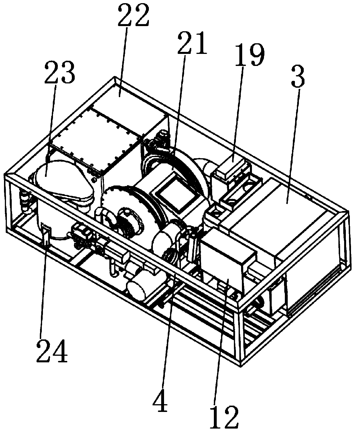 Integrated sewage treatment device