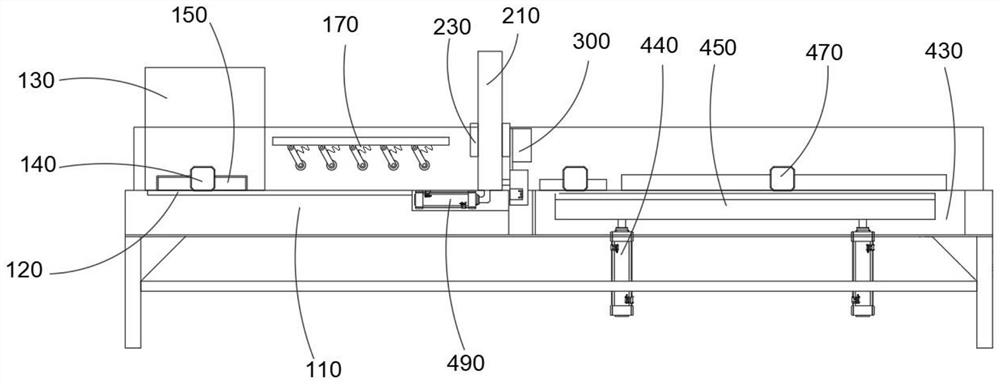 Full-automatic wood splicing machine for door edge material short square timber