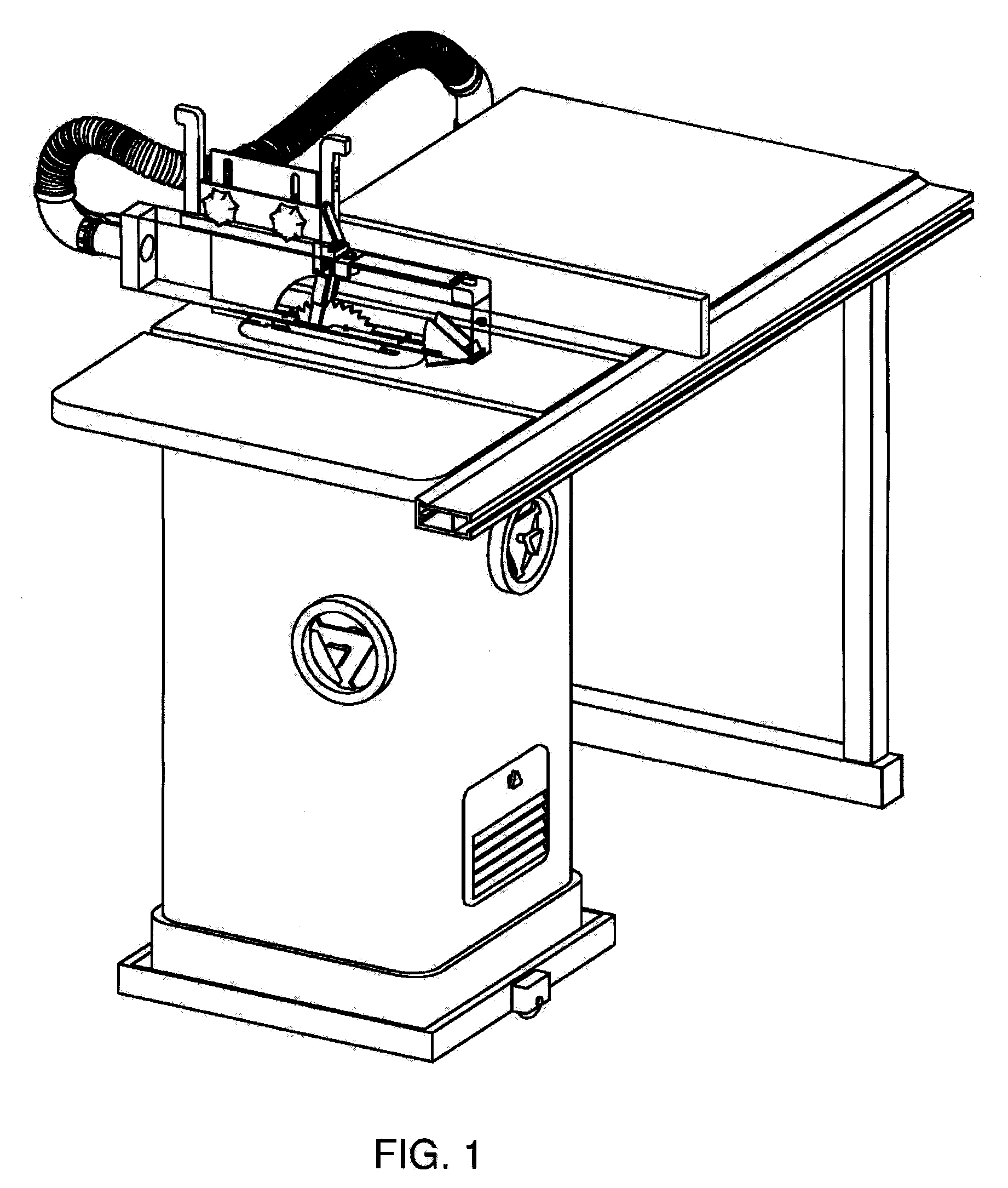 Health and safety system for a table saw