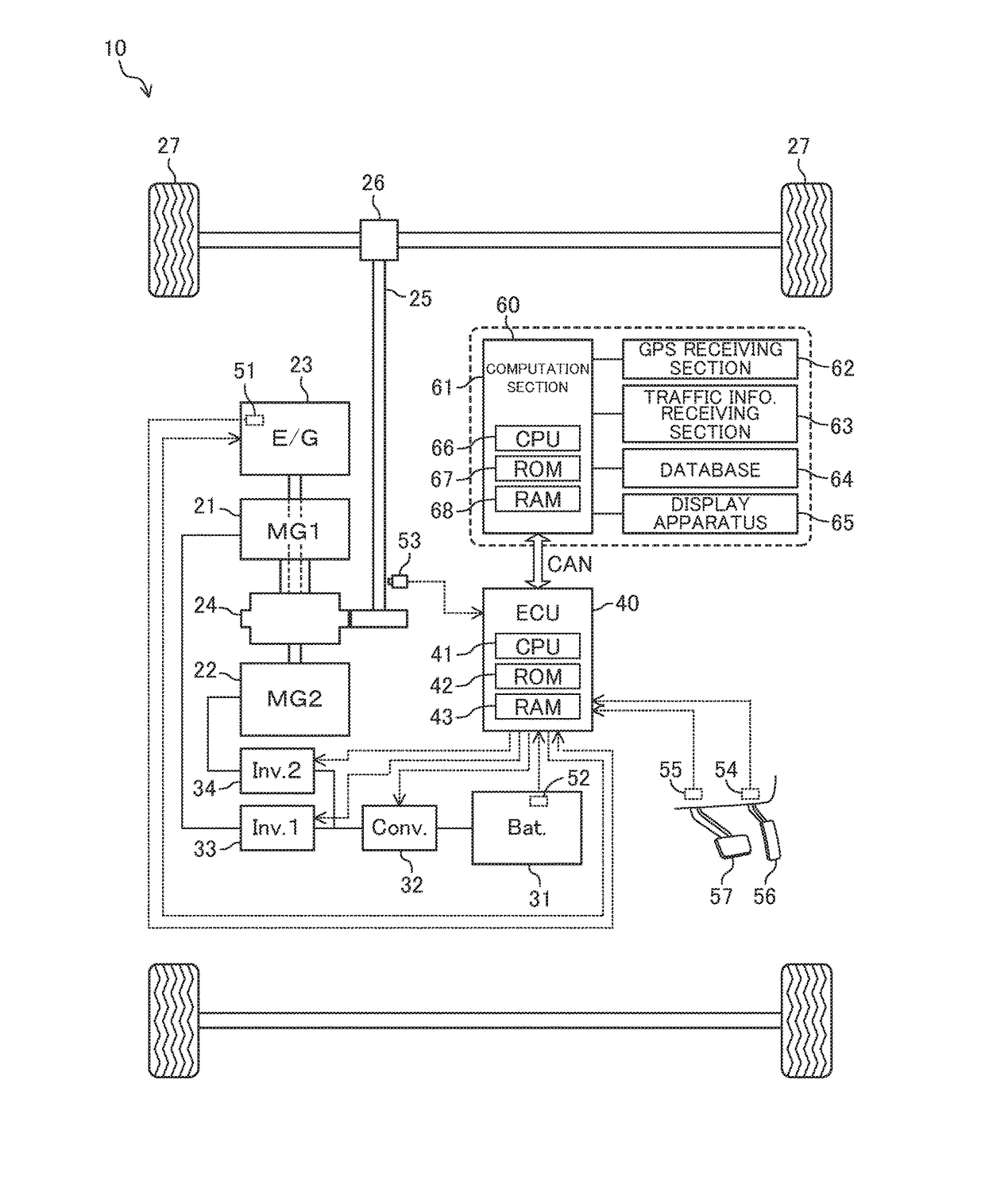 Hybrid vehicle control apparatus