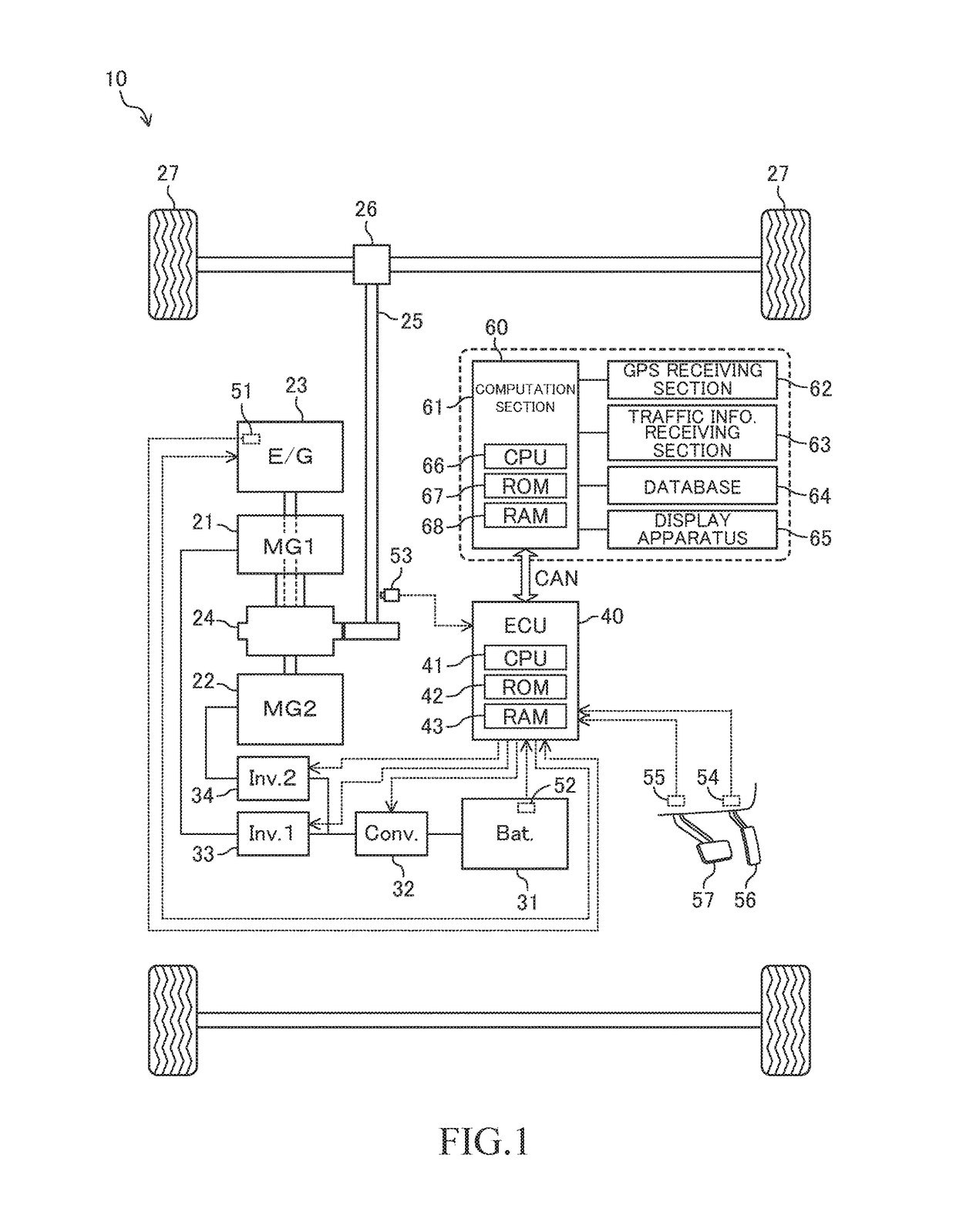 Hybrid vehicle control apparatus