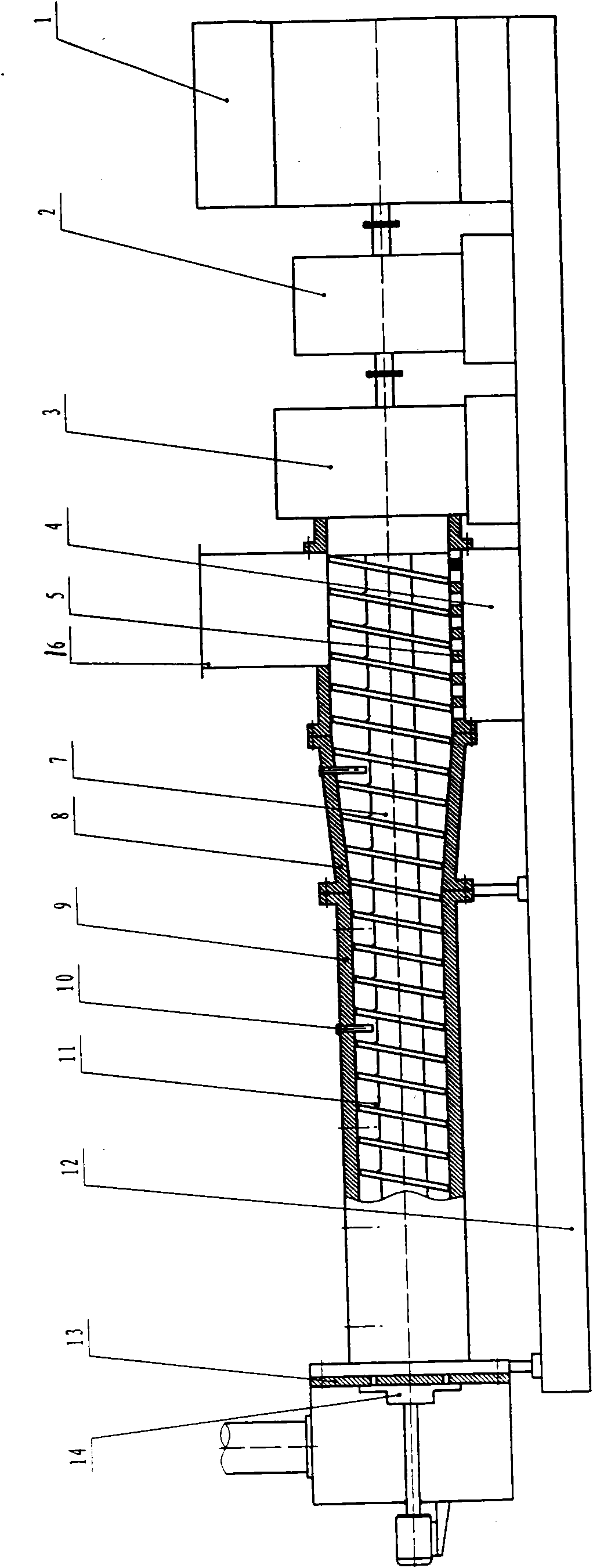 Isoprenerubber post-treatment one-step processing technique and dehydrating and drying machine