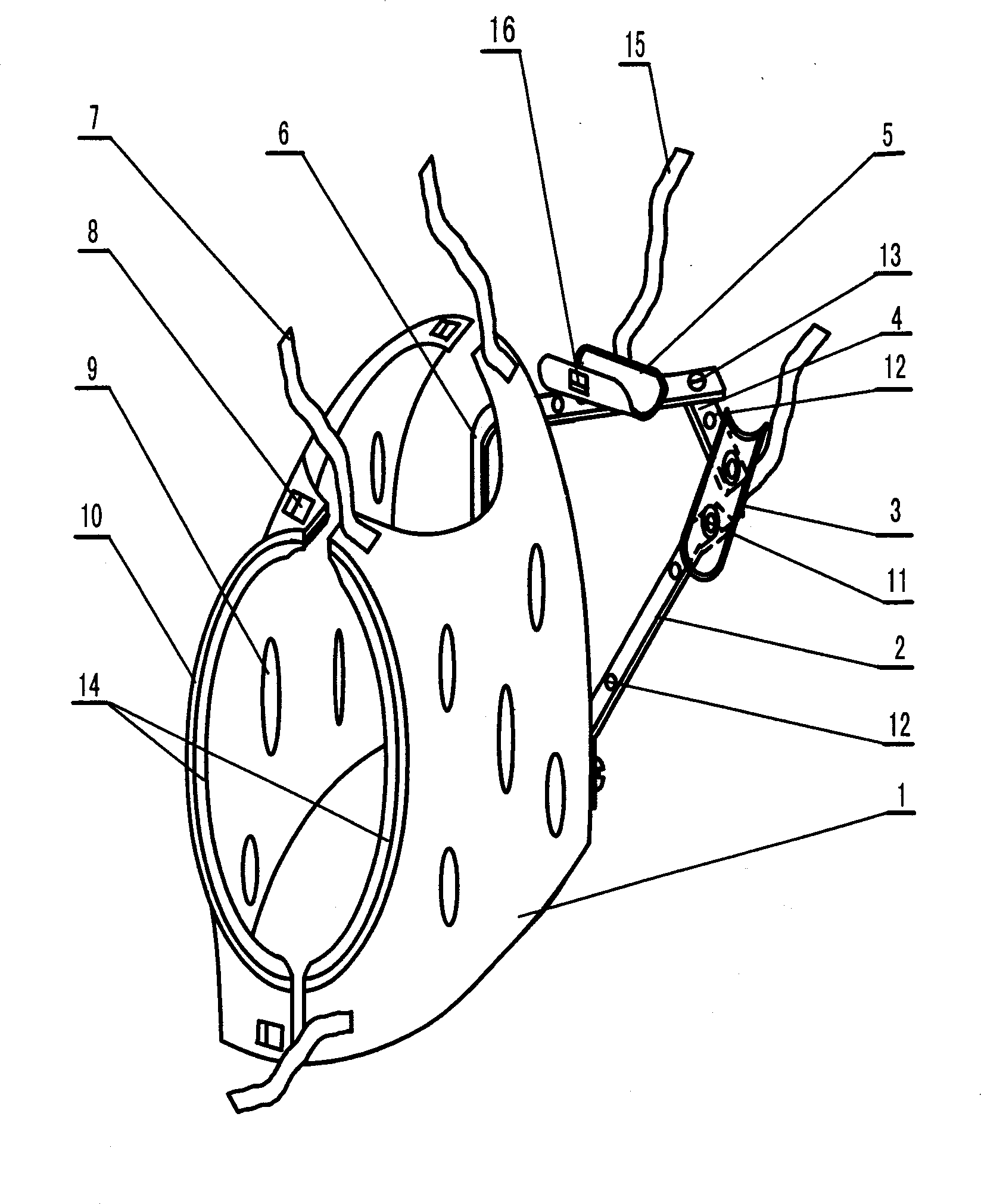 Upper arm bone fracture external fixator