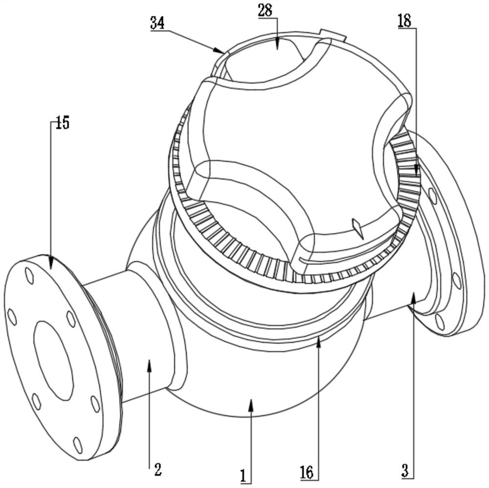 Self-locking positioning anti-return valve