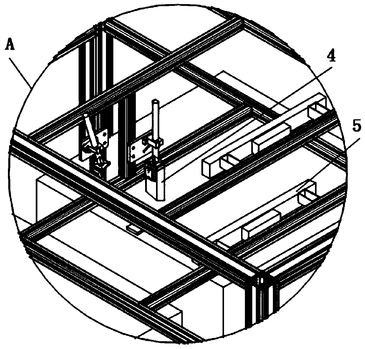 A packaging box label and bar code comparison identification device and method