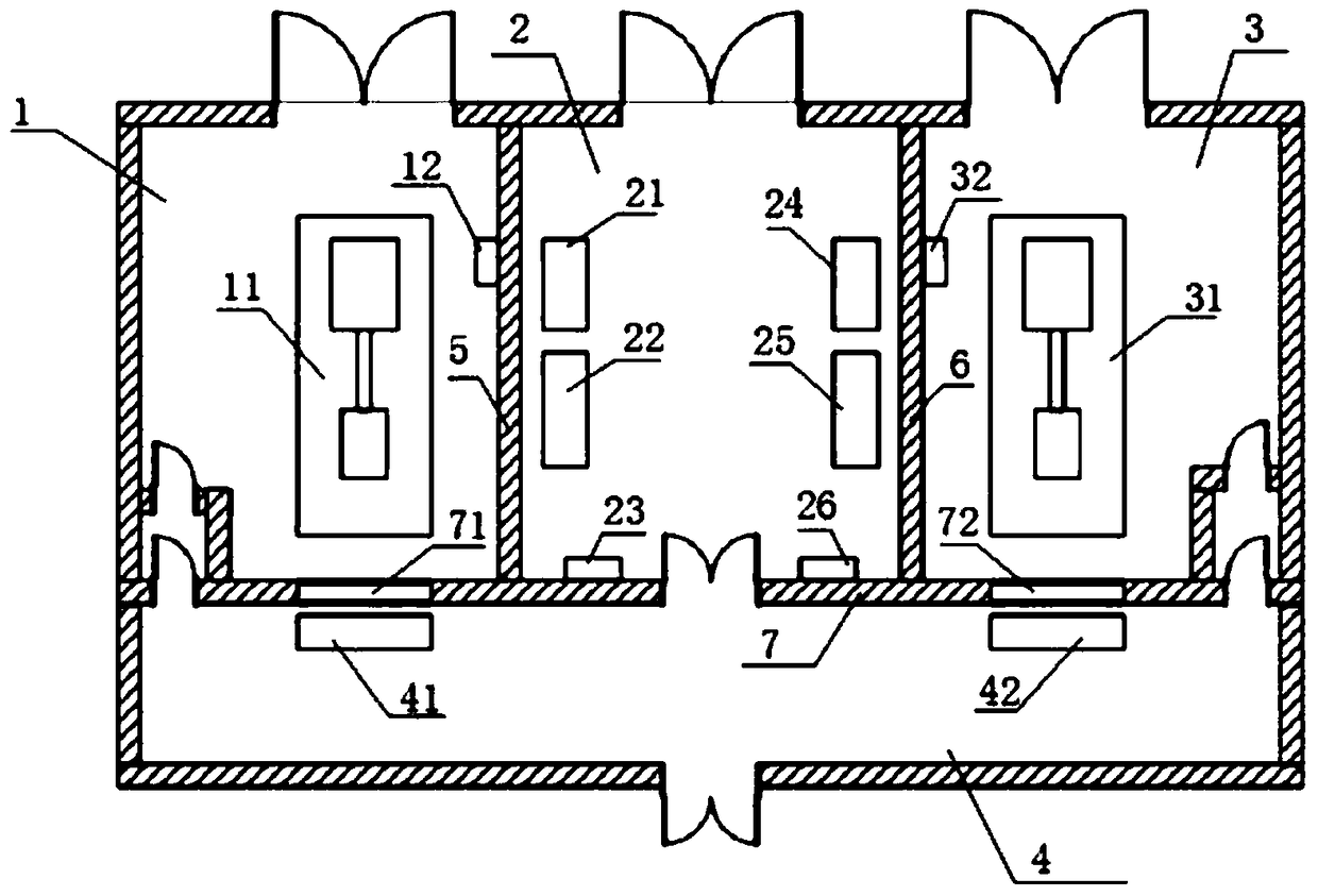 Layout structure of a diesel engine laboratory