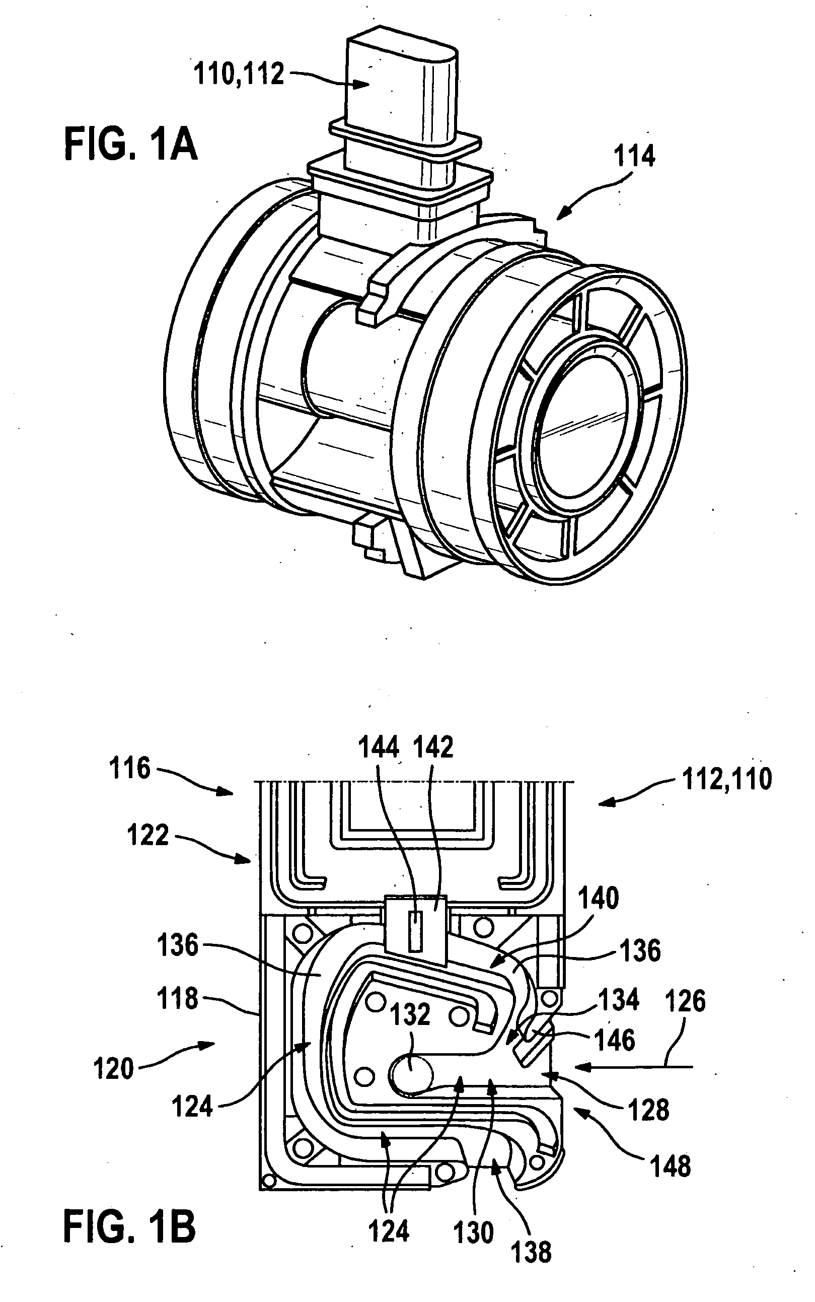 Plug-in sensor having improved fluid mechanics