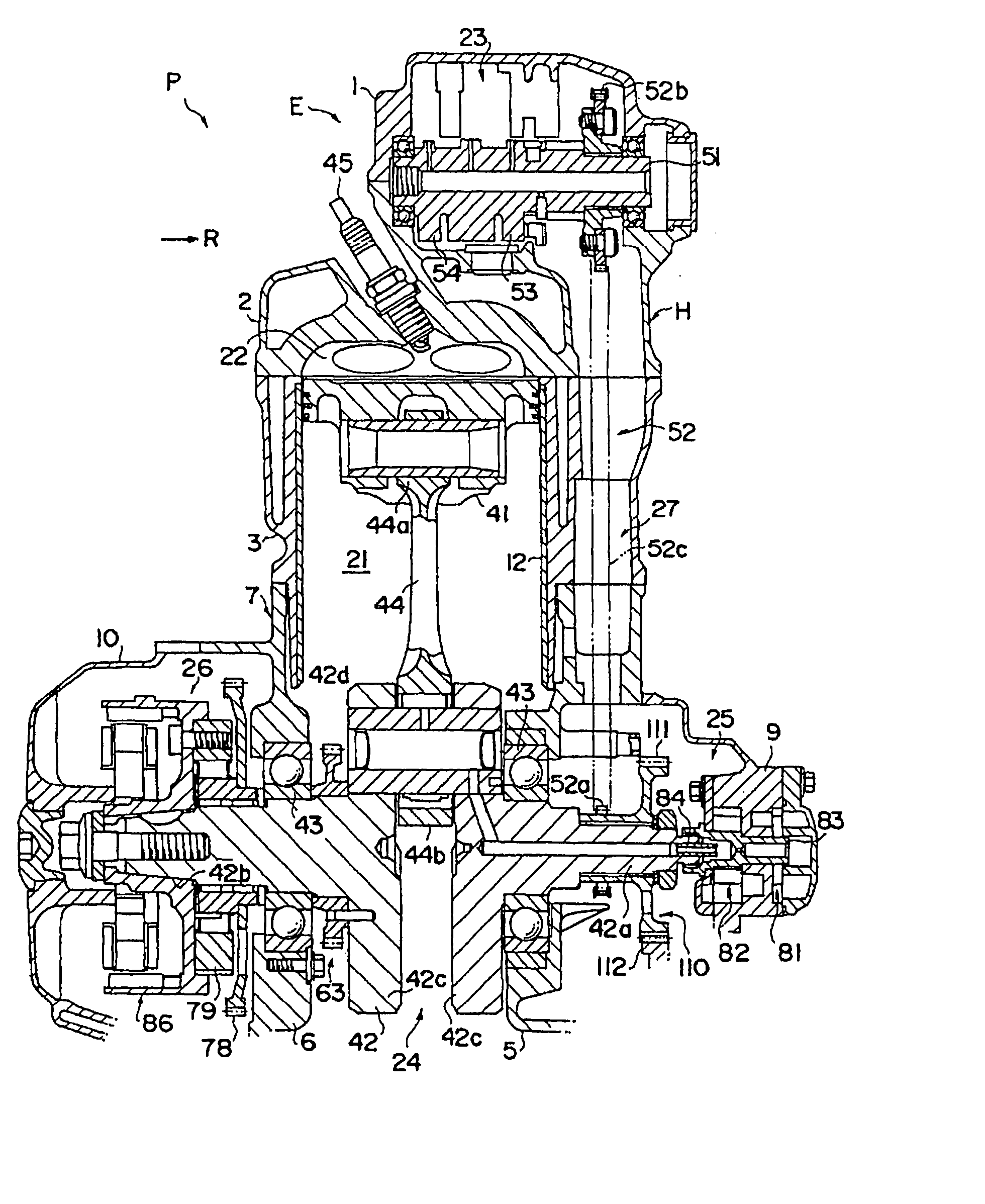 Breather structure for internal combustion engine