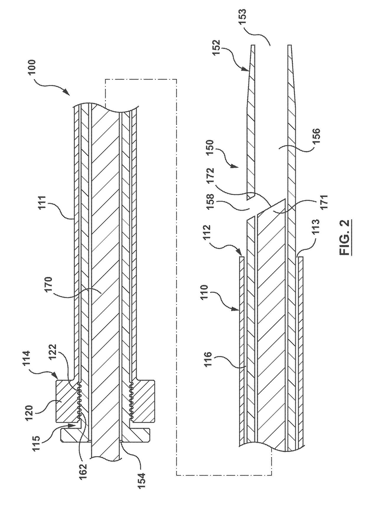 Sheathless Guide Catheter Assembly