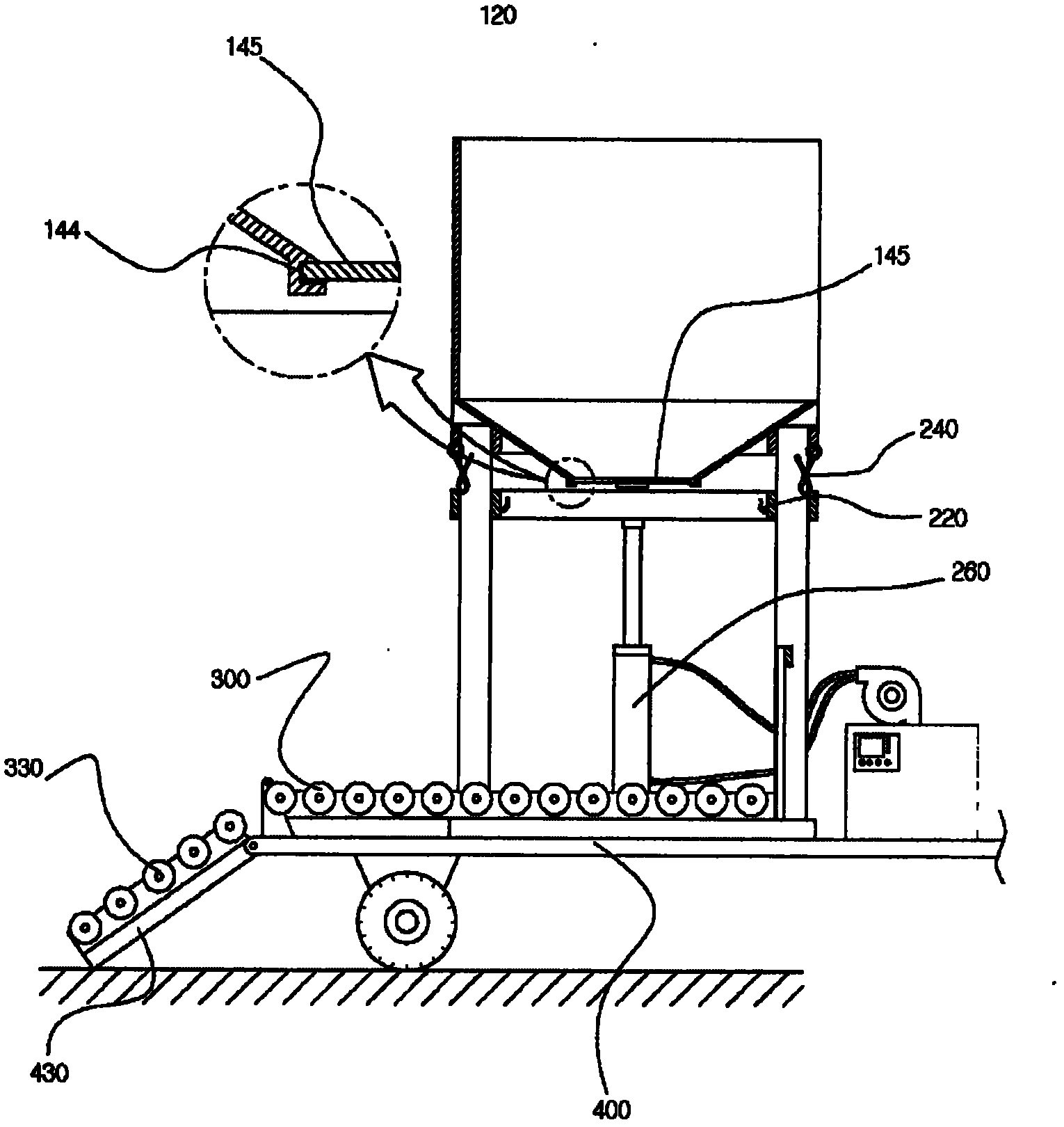 Sorghum harvester