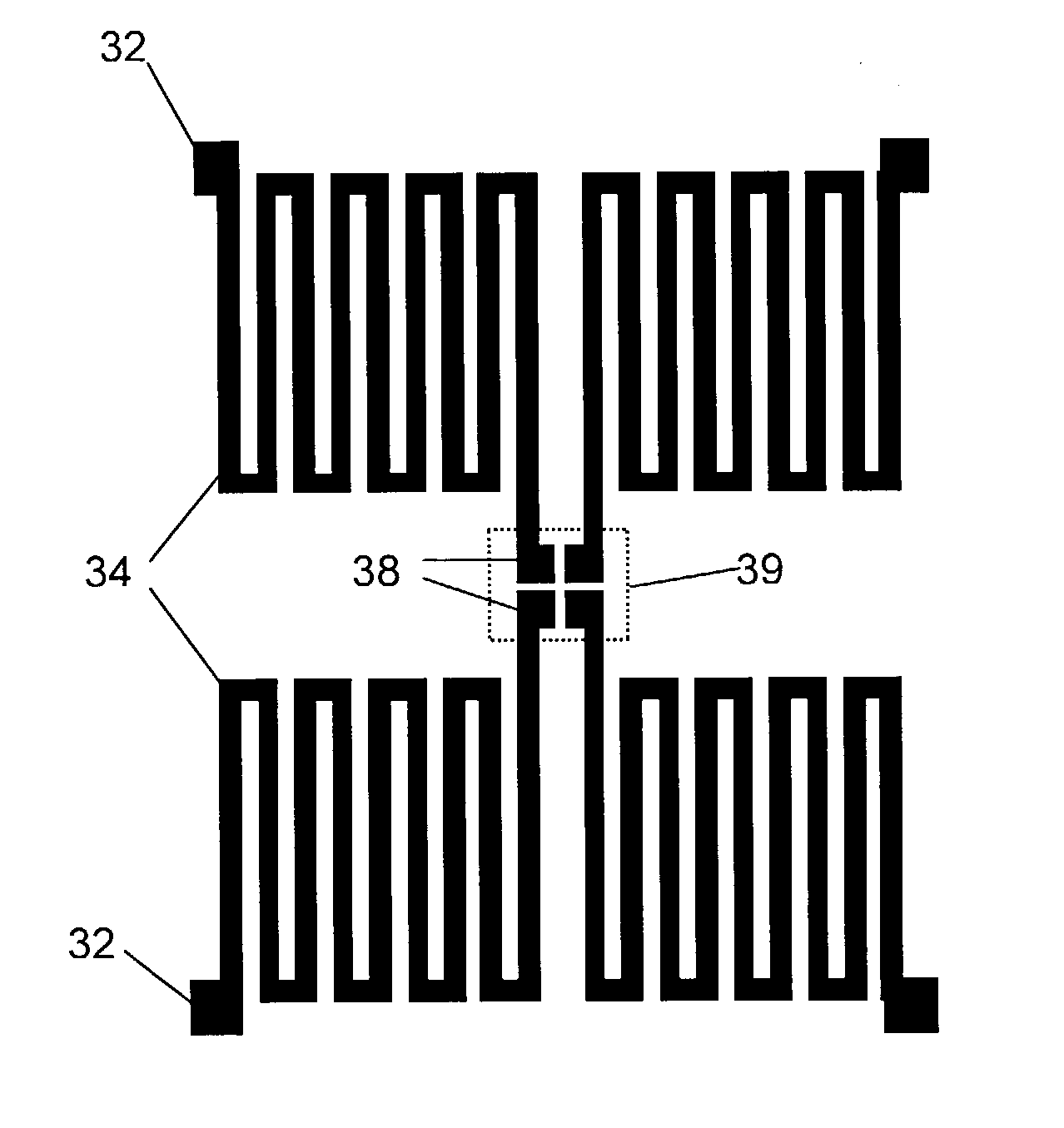 Voltage contrast test structure