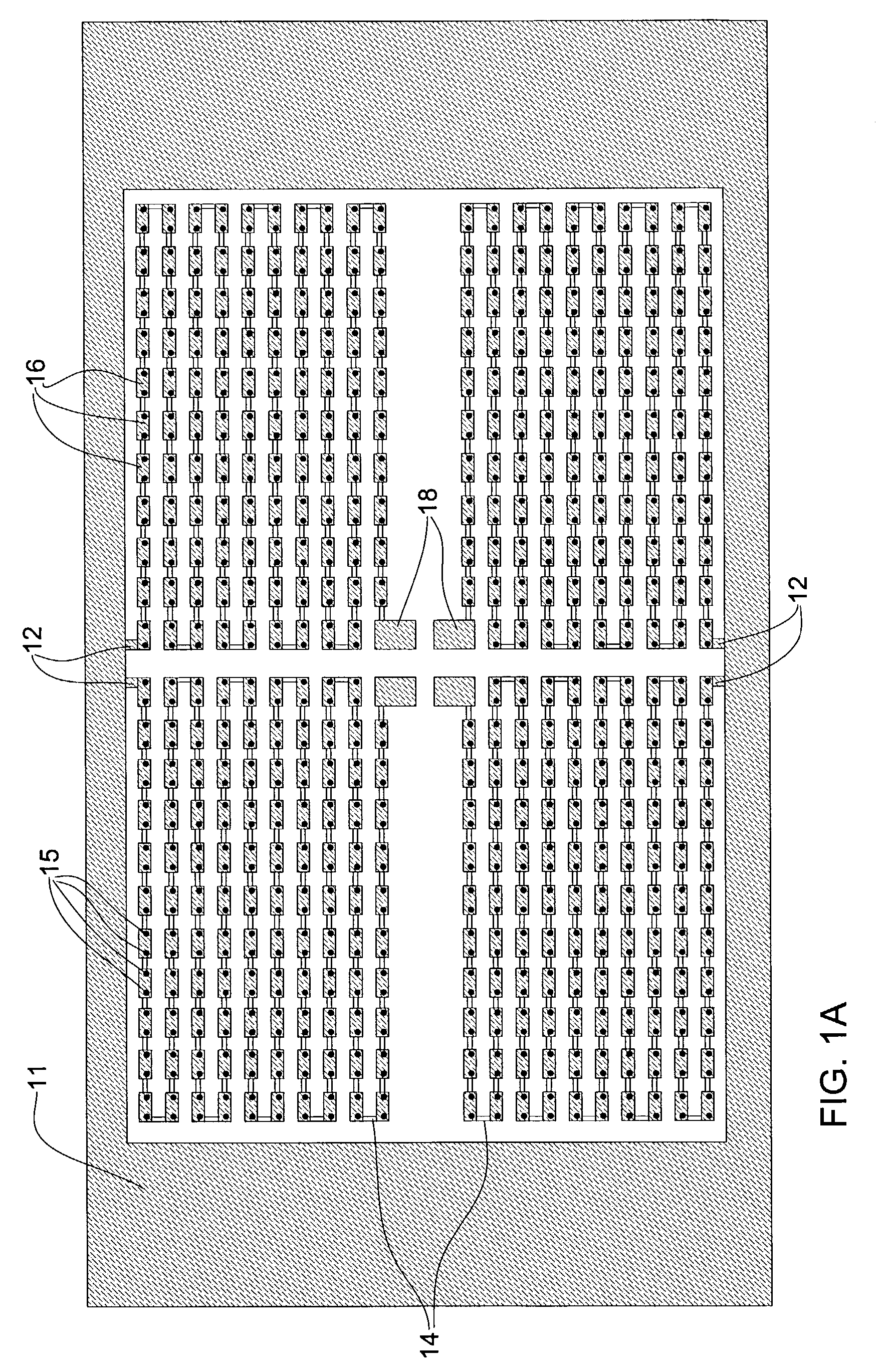 Voltage contrast test structure