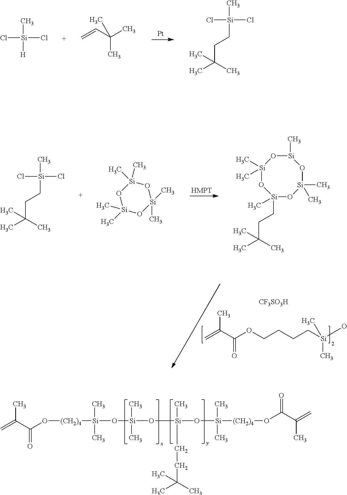 Methacrylate-based bulky side-chain siloxane cross linkers for optical medical devices