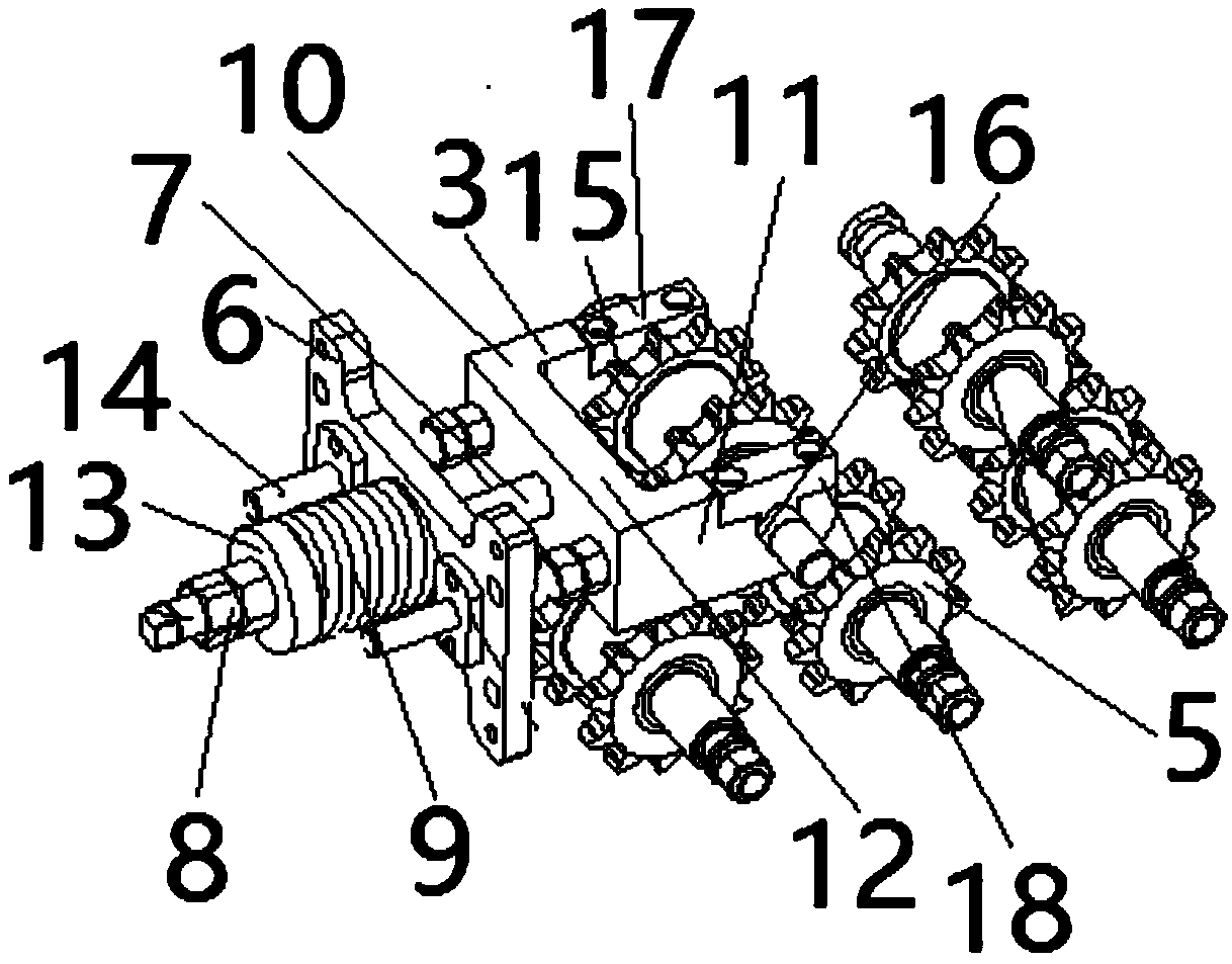 Chain tightness adjusting device of accumulation type feeder