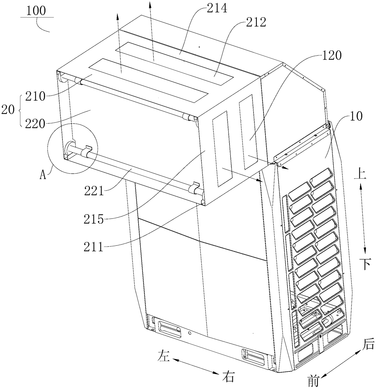 Air conditioning outdoor unit, air conditioner and control method of air conditioner