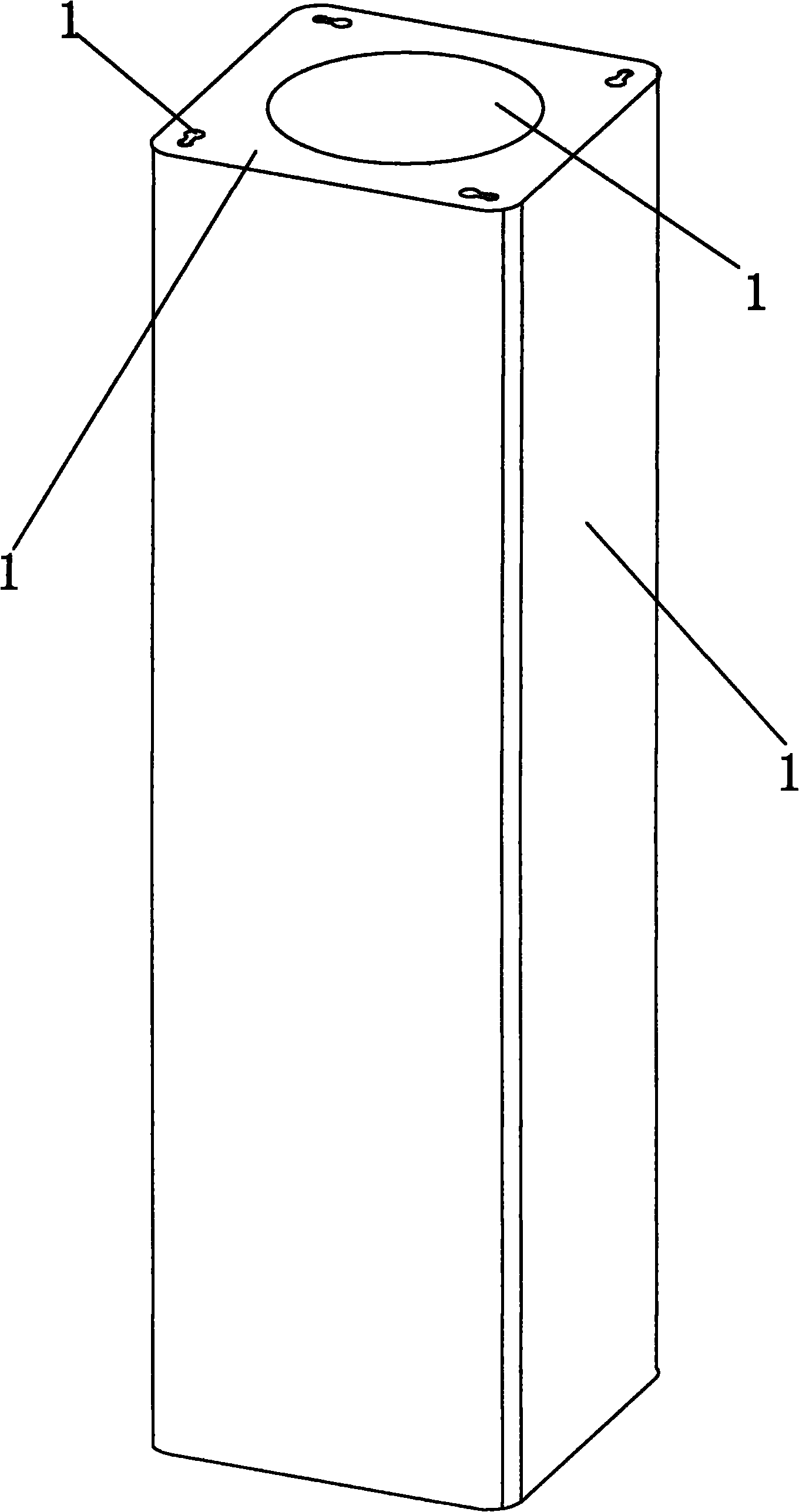 Pretensioned prestressed concrete quadrilateral pile and production method thereof