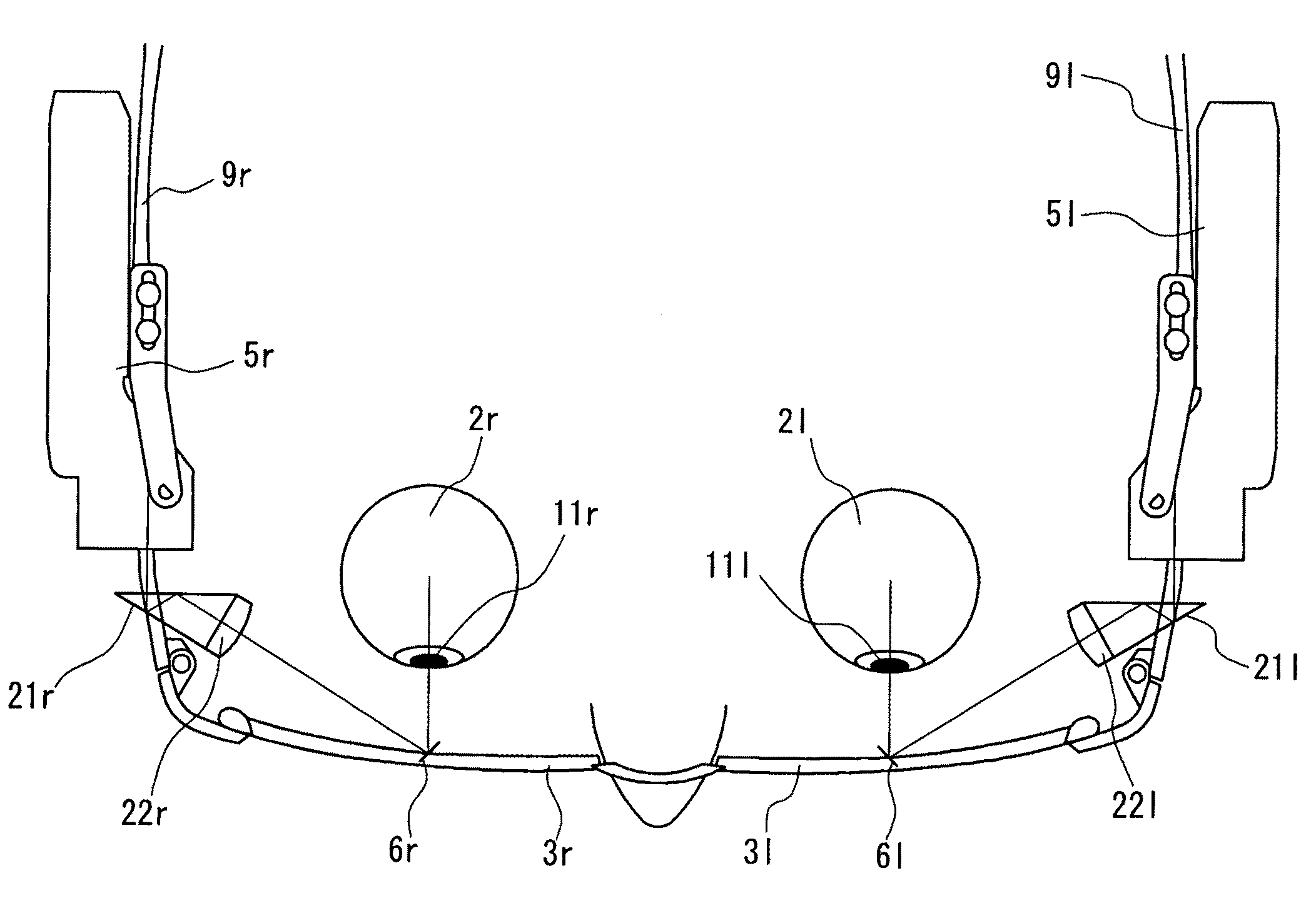 Spectacles-type image display device