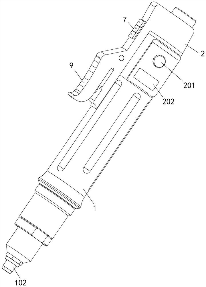 Hand-held electric screwdriver motor control device