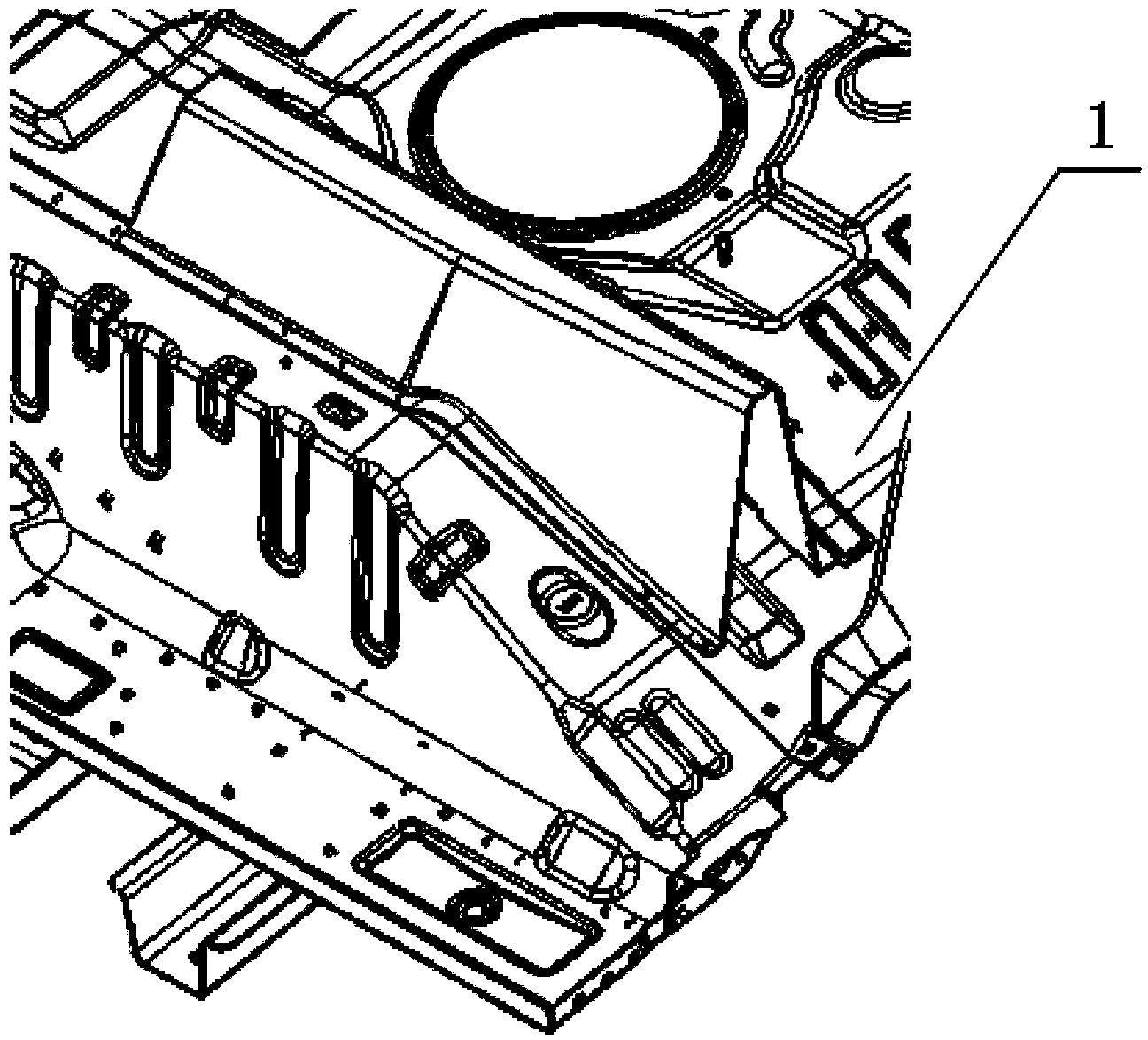 Vehicle body structure for preventing automobile seat from sinking