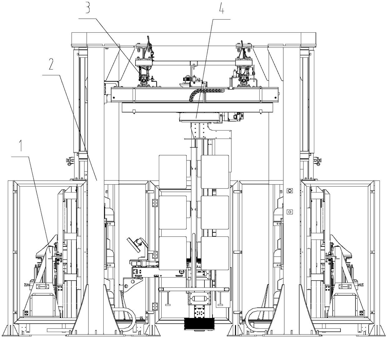 Chopped fiber automatic yarn feeding system based on visual accurate positioning