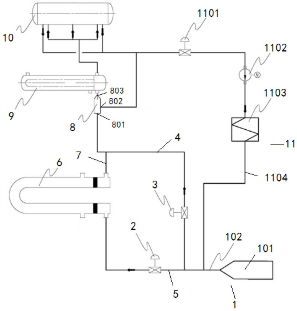 Steam generation system for solar photo-thermal power station and operation method of steam generation system