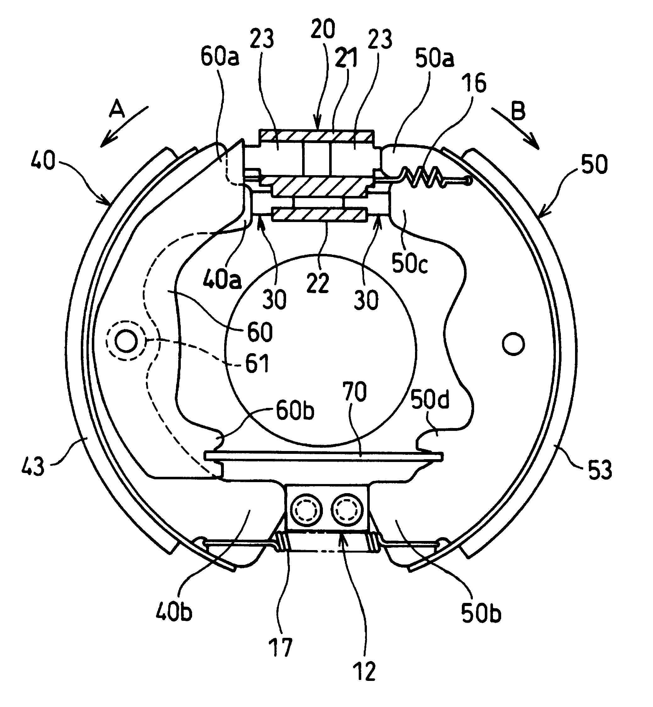 Drum brake device