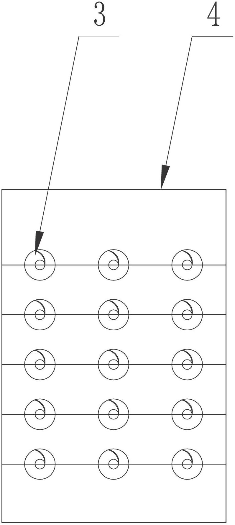 Spiral flocculator and application to folded plate type flocculation reaction tank