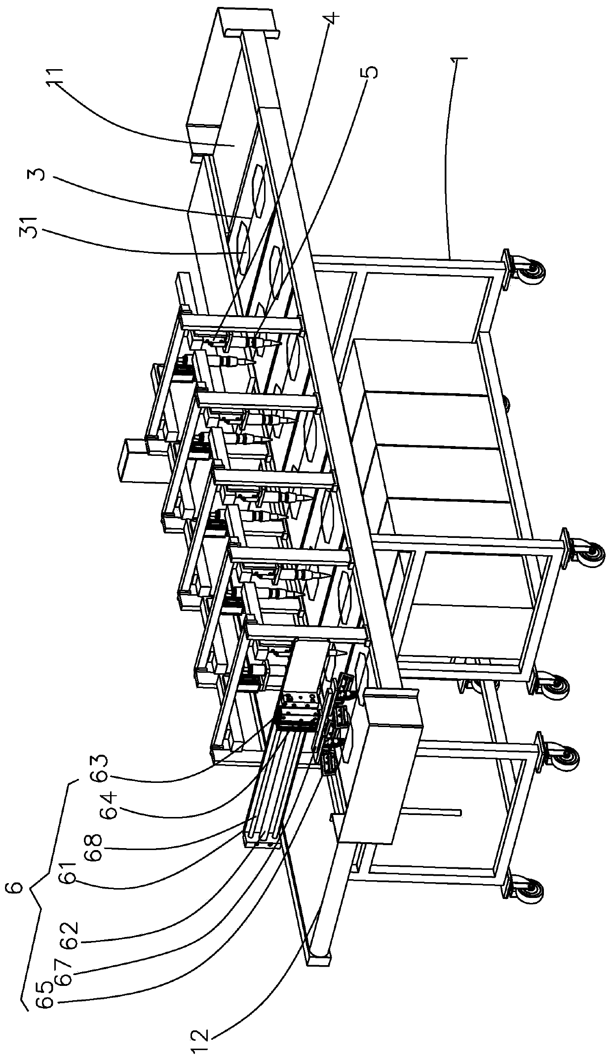 Ultrasonic mold base machine realizing automatic spot welding