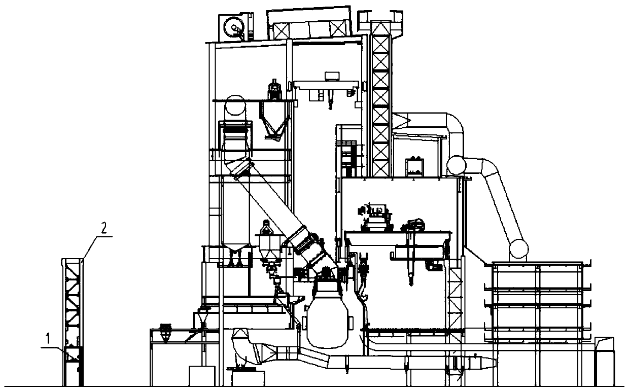 A method for installing steel columns for factory building expansion located at existing pipelines