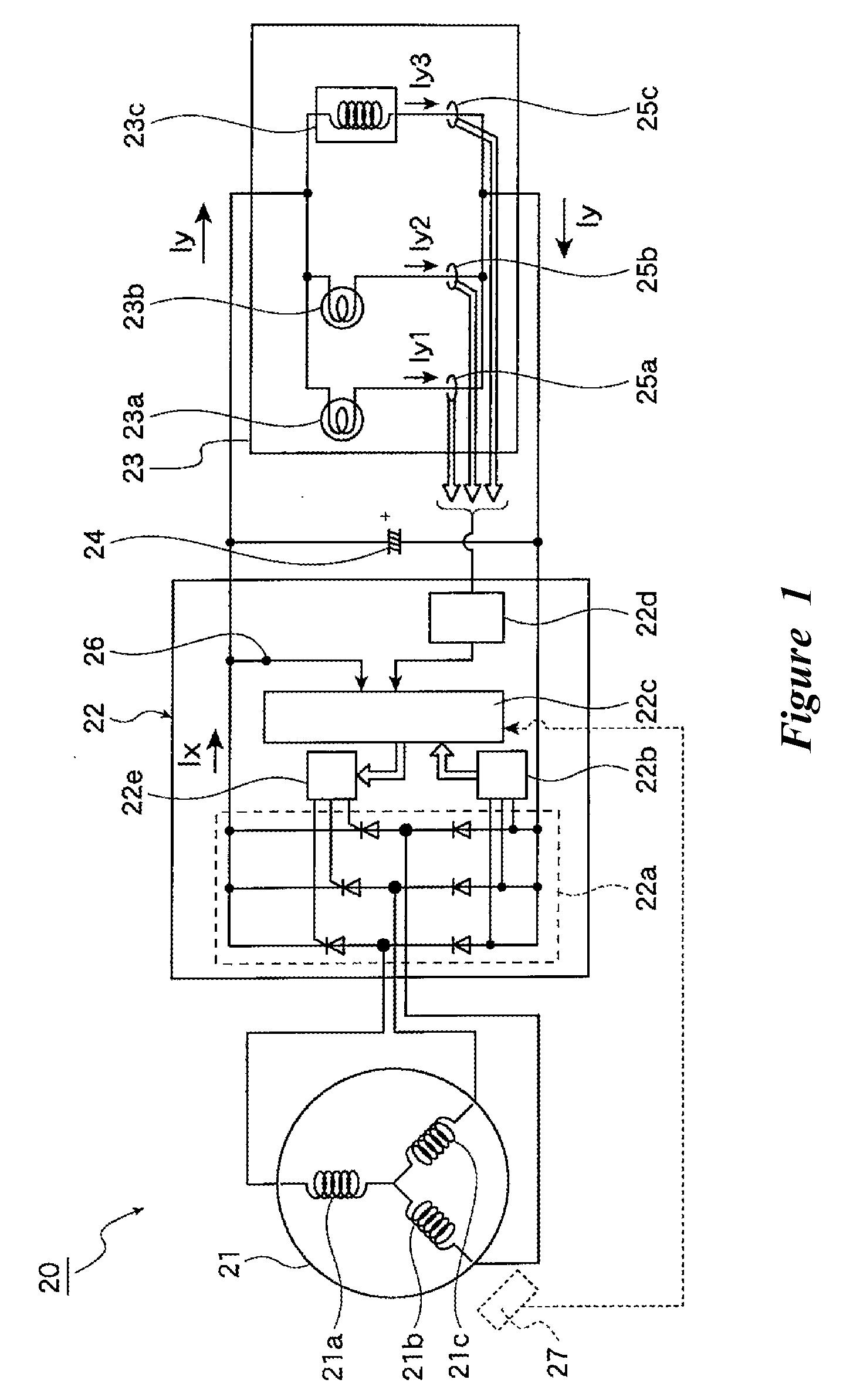 Battery-less power generation control system and straddle type vehicle having the same