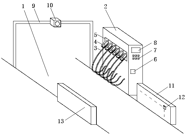 Muzzle converting system of charging pile