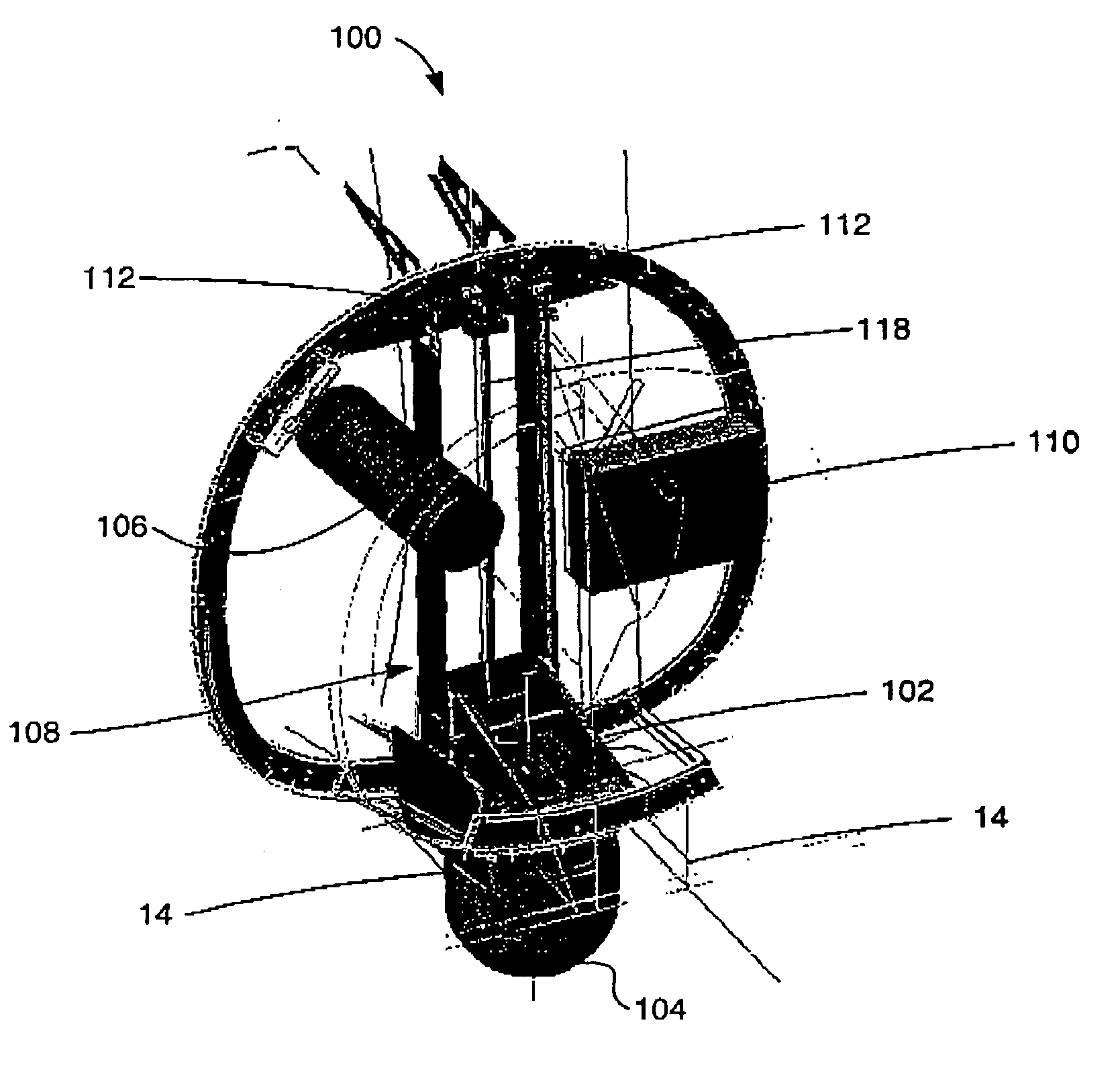 Flying craft camera and sensor mechanized lift platform