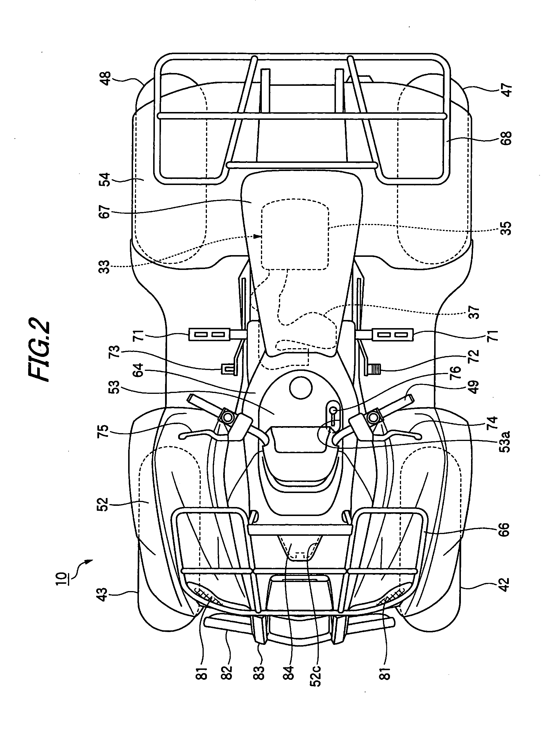 Front structure for vehicle