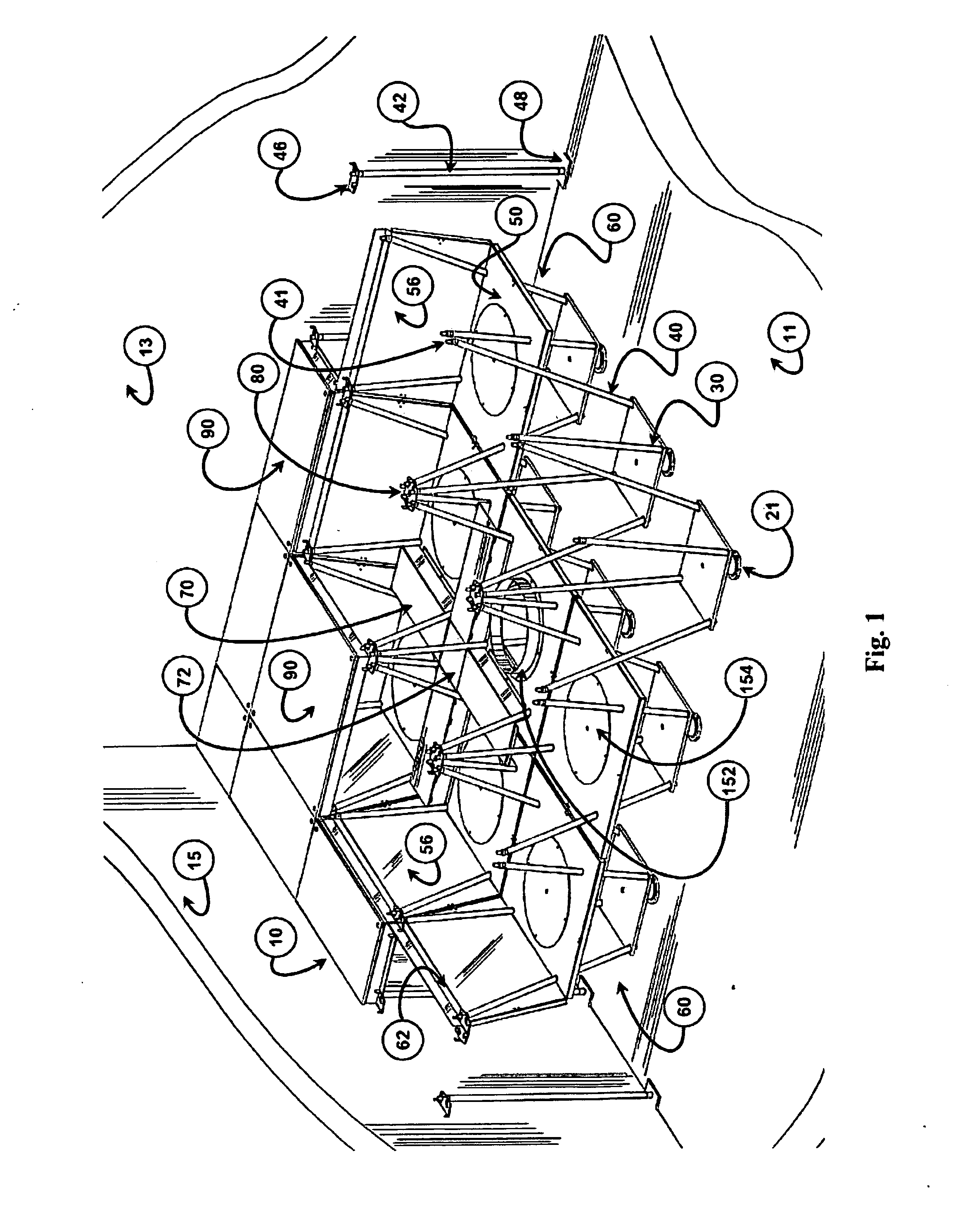 Modular multilevel raised floor electro-mechanical distribution system