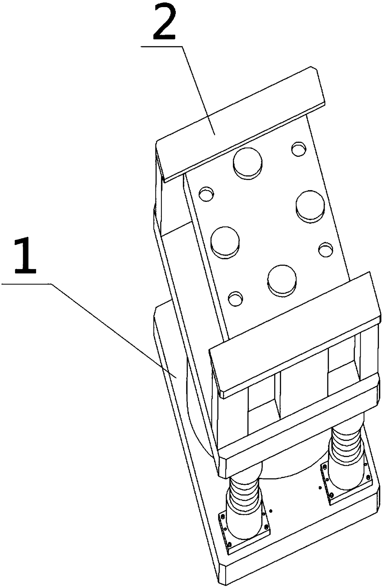 Left and right ball plate group die of solar energy water storage tank