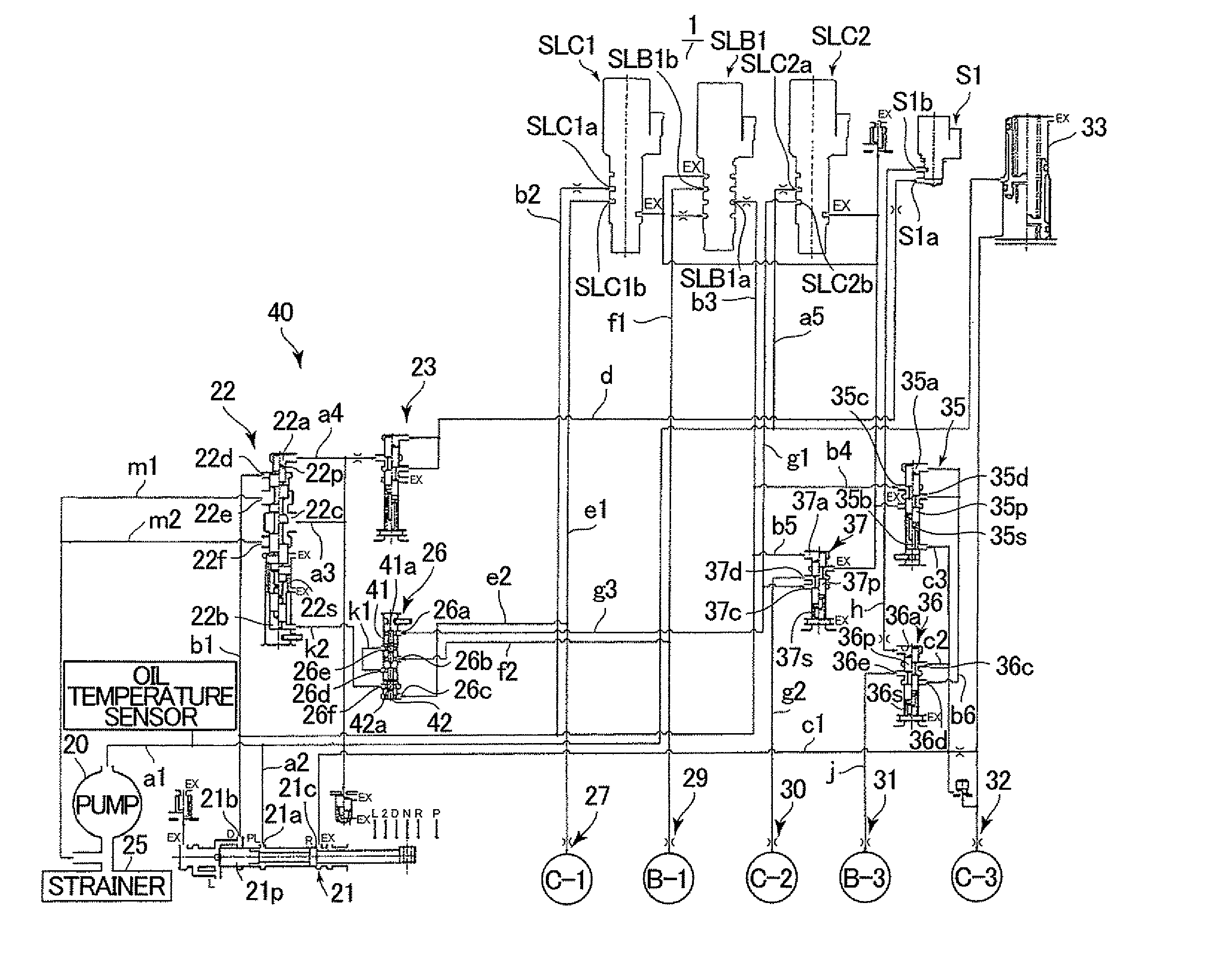 Hydraulic control device for automatic transmission