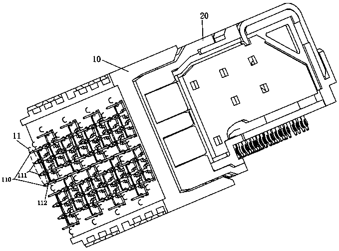 Contact unit and contact module comprising same, connector and connector module