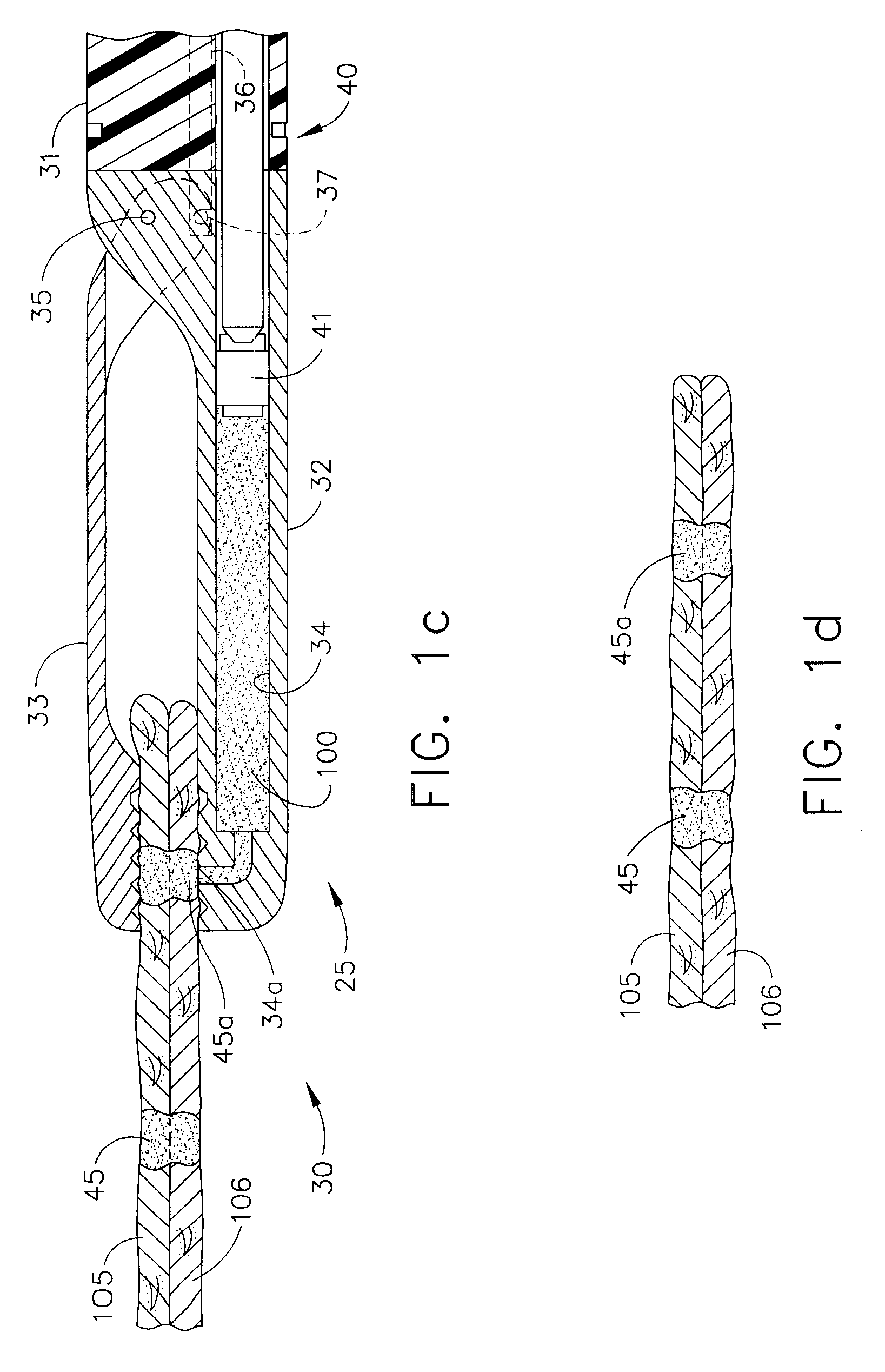 Form in place fasteners