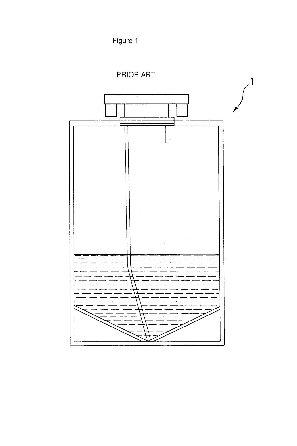 Concentrate container having supporting elements